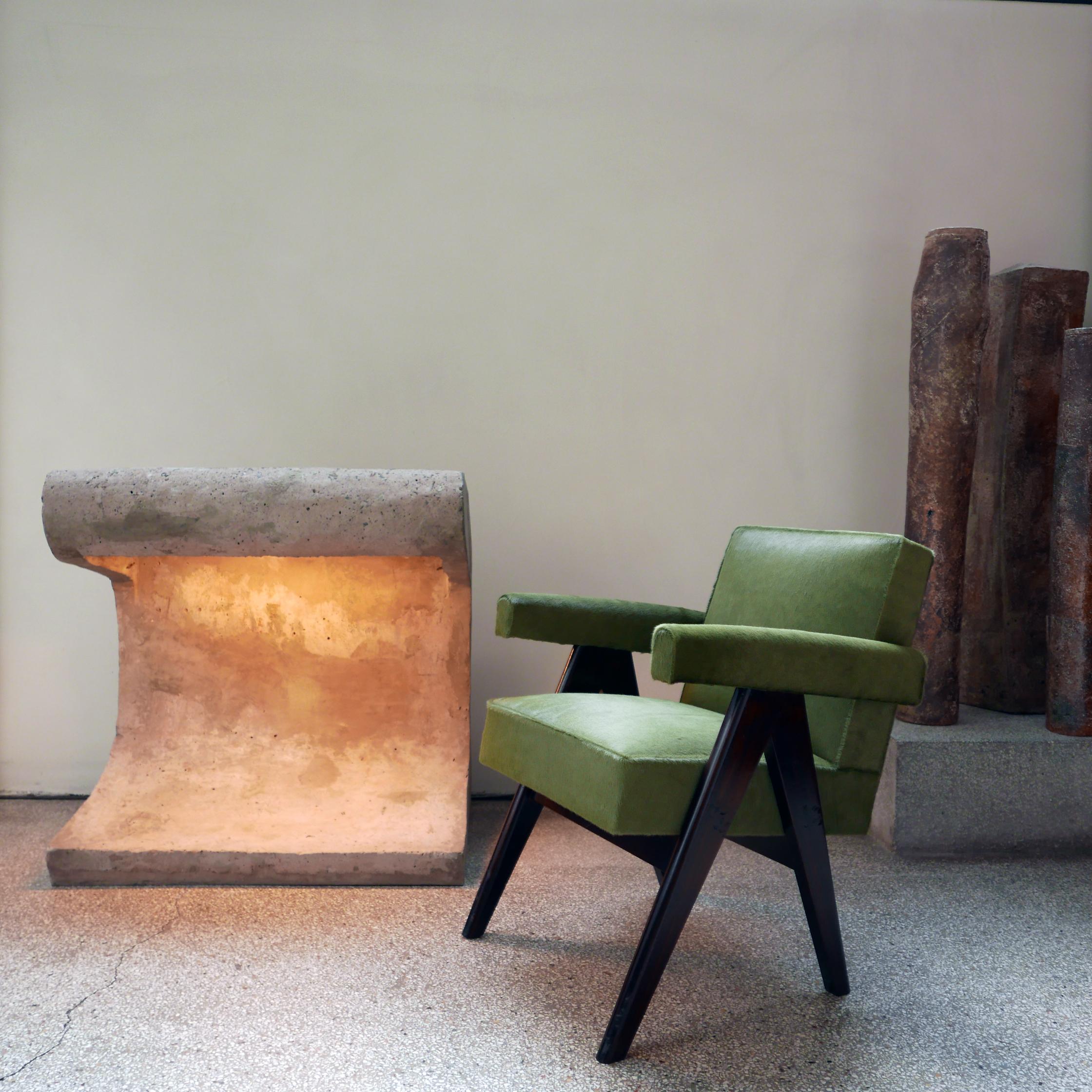 Indian Pierre Jeanneret, PJ-SI-30-D, Committee Armchair, Chandigarh, circa 1955