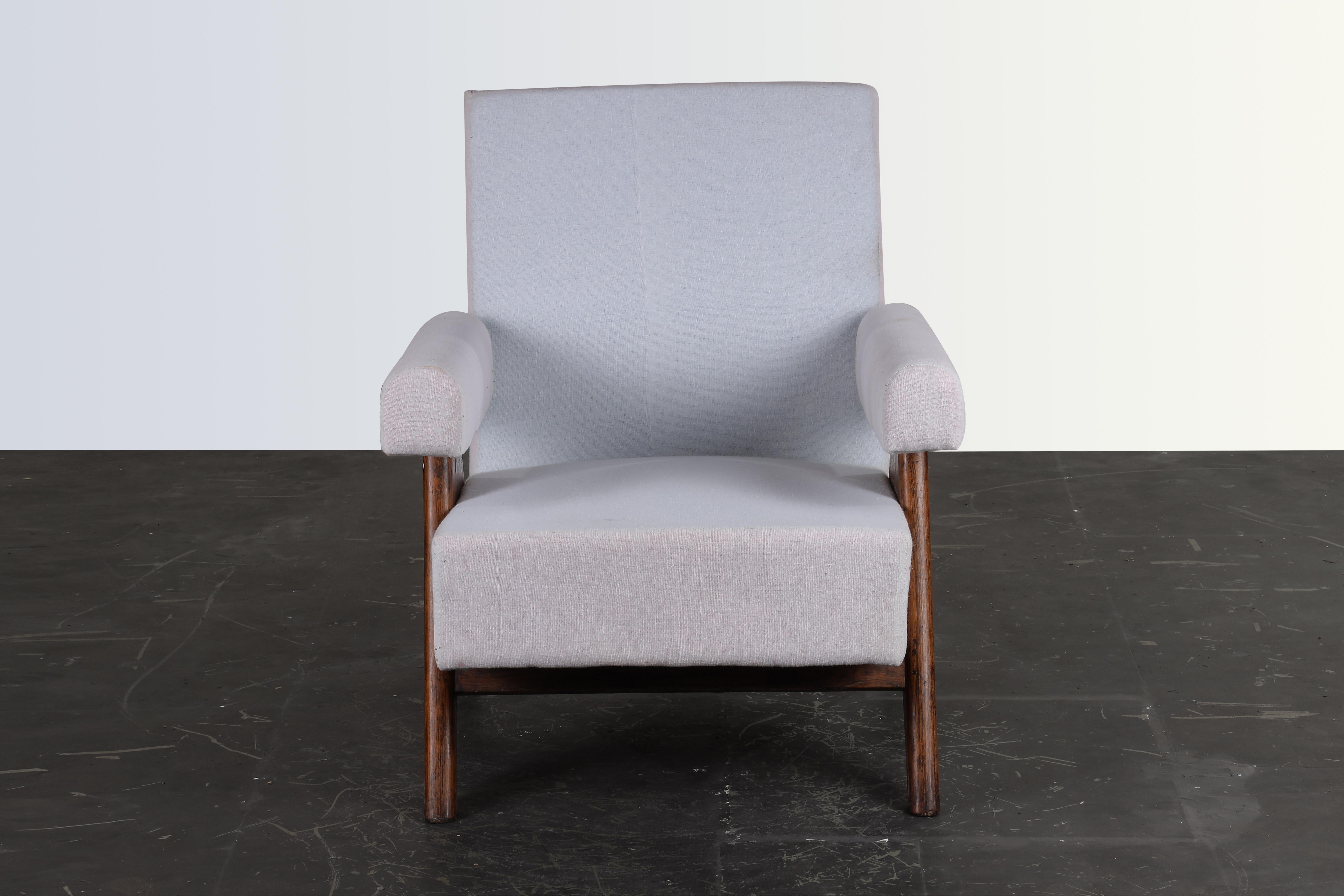 Pierre Jeanneret PJ-SI-32-A Sofá Silla / Auténtico Moderno de Mediados de Siglo mediados del siglo XX en venta