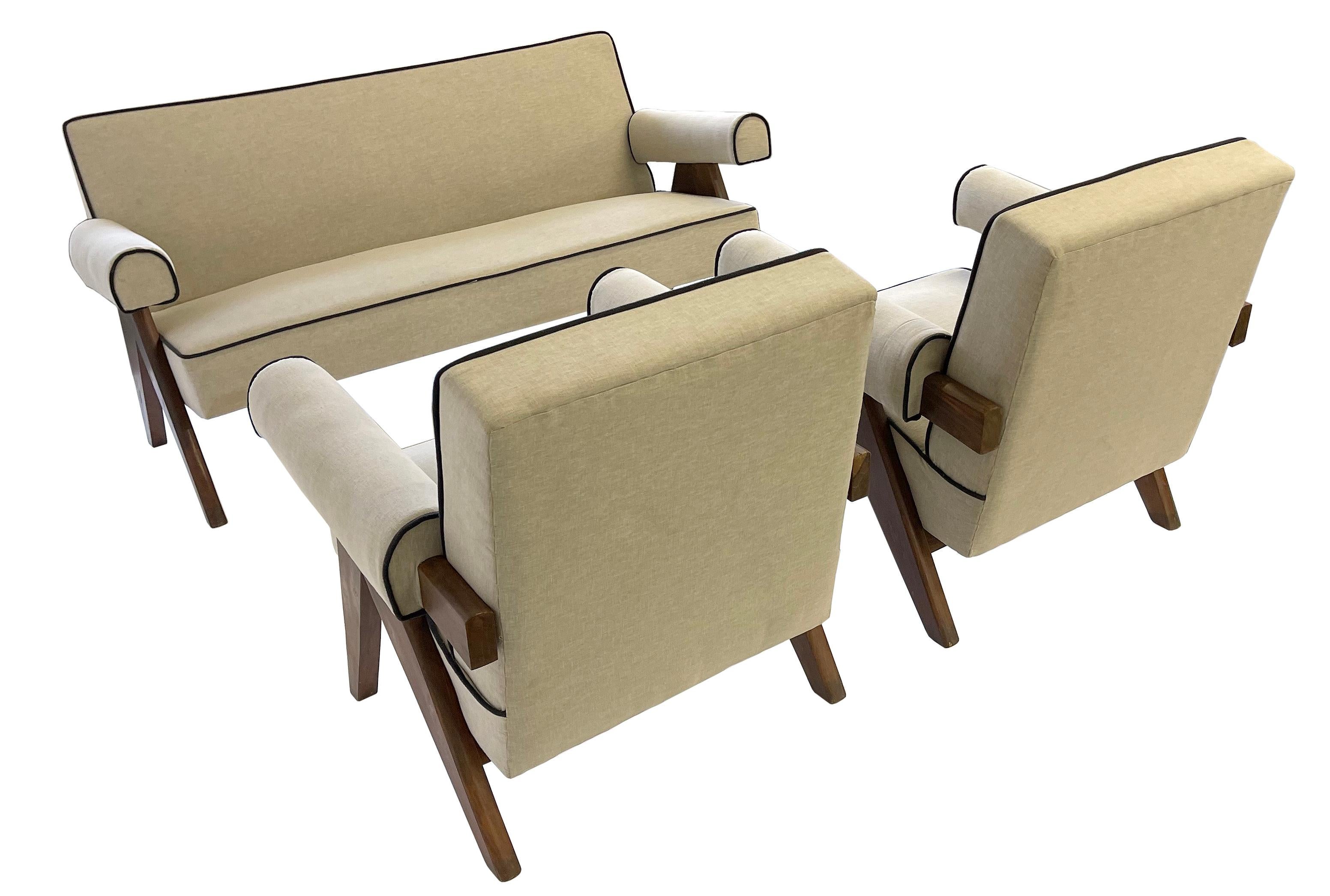 Pierre Jeanneret PJ-SI-32-A Poltrona imbottita Easy in vendita 13