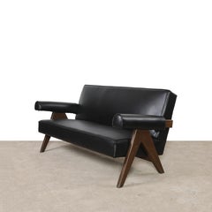 Pierre Jeanneret  PJ-SI-32-B Sofa / Authentisches Mid-Century Modern-Sofa