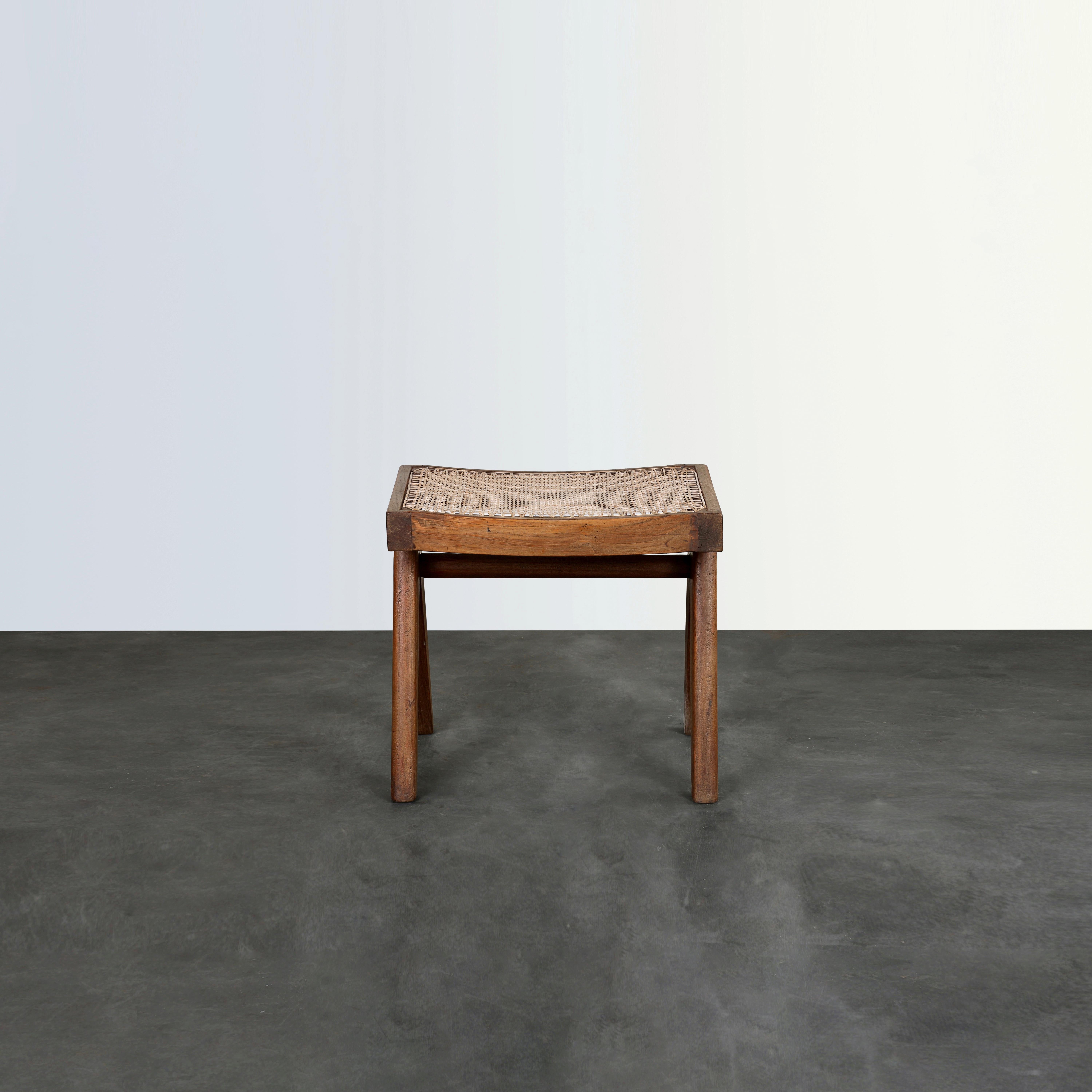 pierre jeanneret caned stool