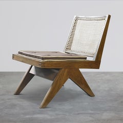 Pierre Jeanneret PJ-SI-35-A Armless Easy Chair / Authentic Mid-Century Modern