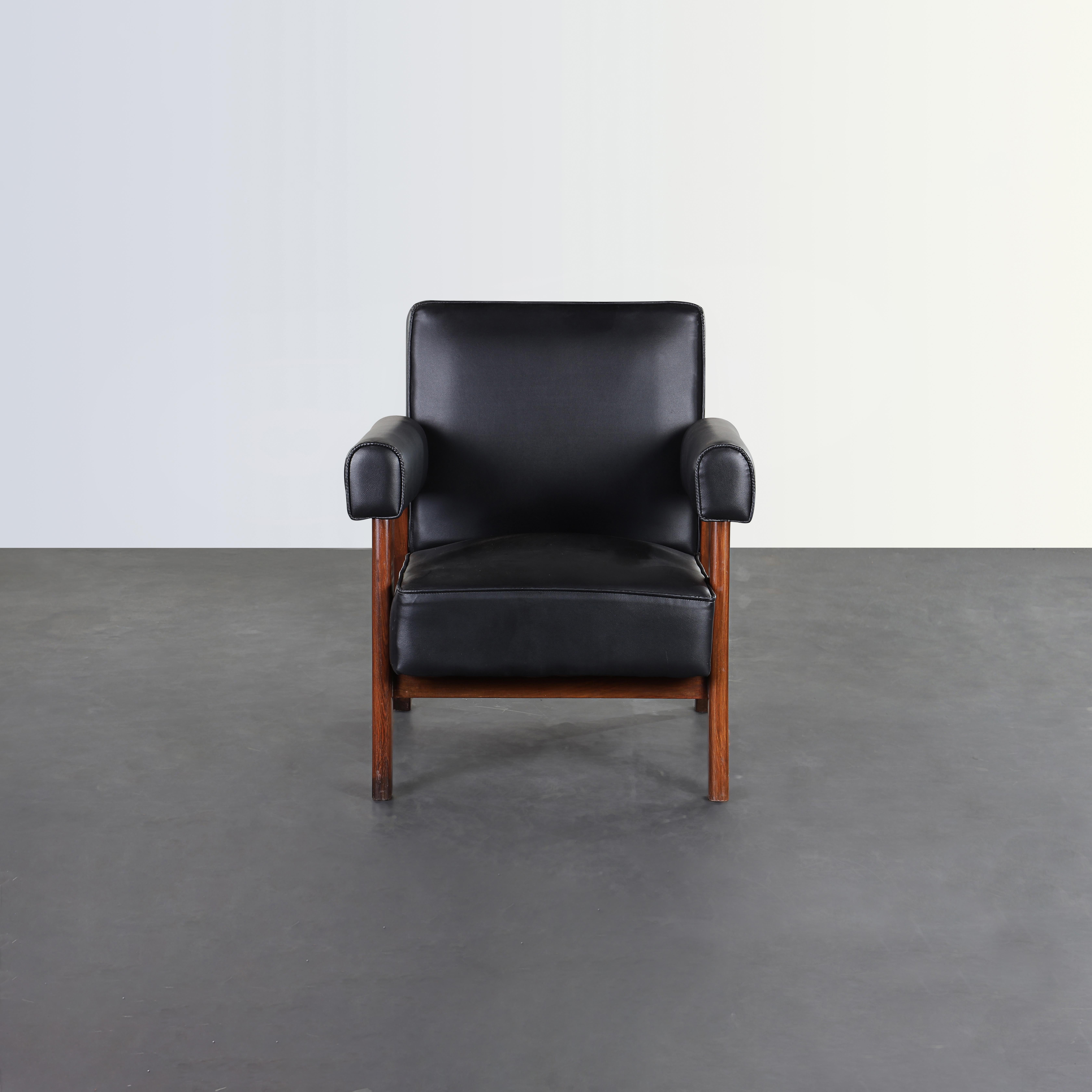 Tappezzeria Le Corbusier, Pierre Jeanneret LC/PJ-SI-42-A Sedia a ponte / Autentico in vendita