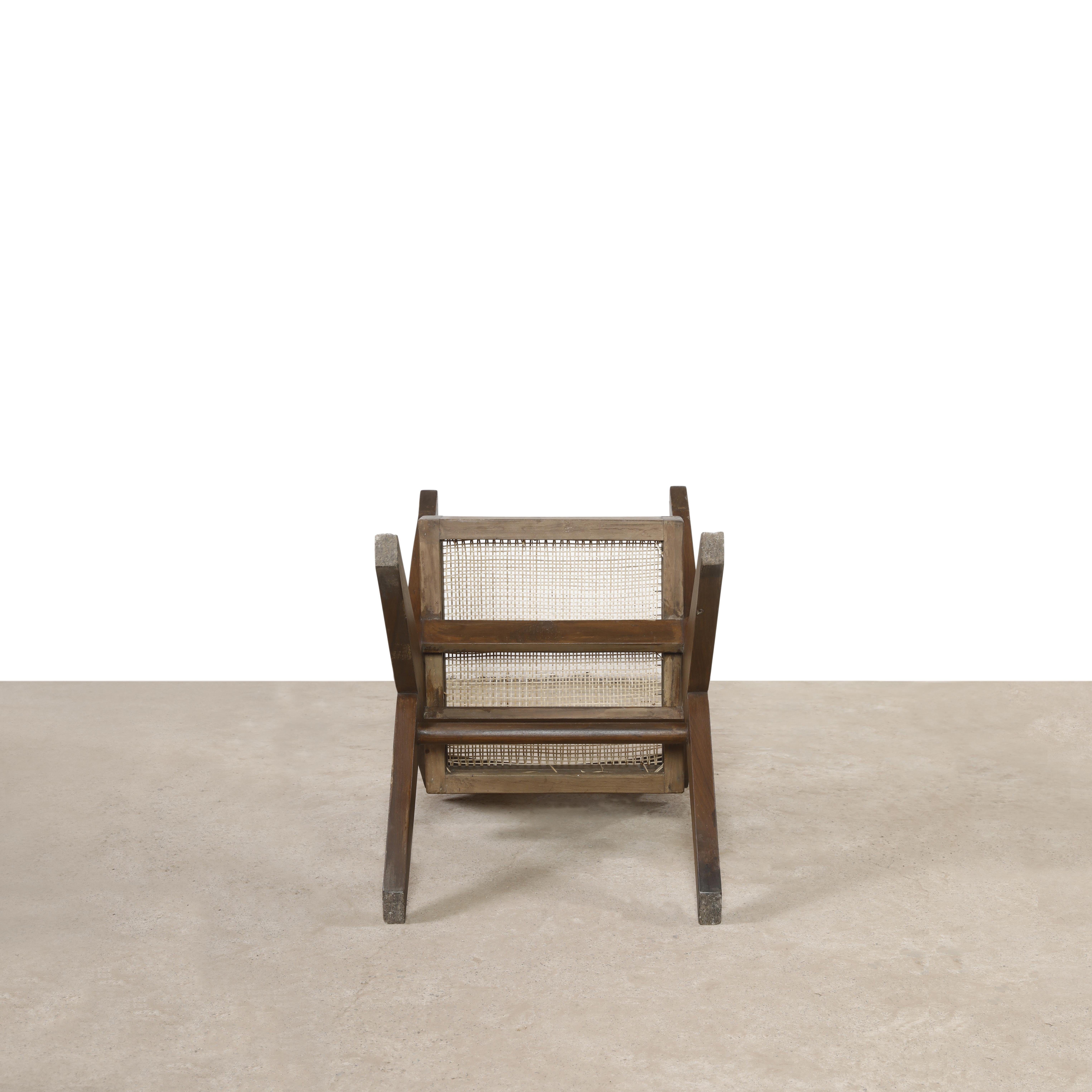 Mid-20th Century Pierre Jeanneret Pj-SI-46-a Office Armchair / Authentic Mid-Century Modern For Sale