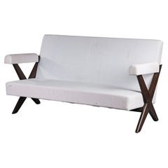 Pierre Jeanneret PJ-SI-48-B Canapé authentique mi-siècle moderne