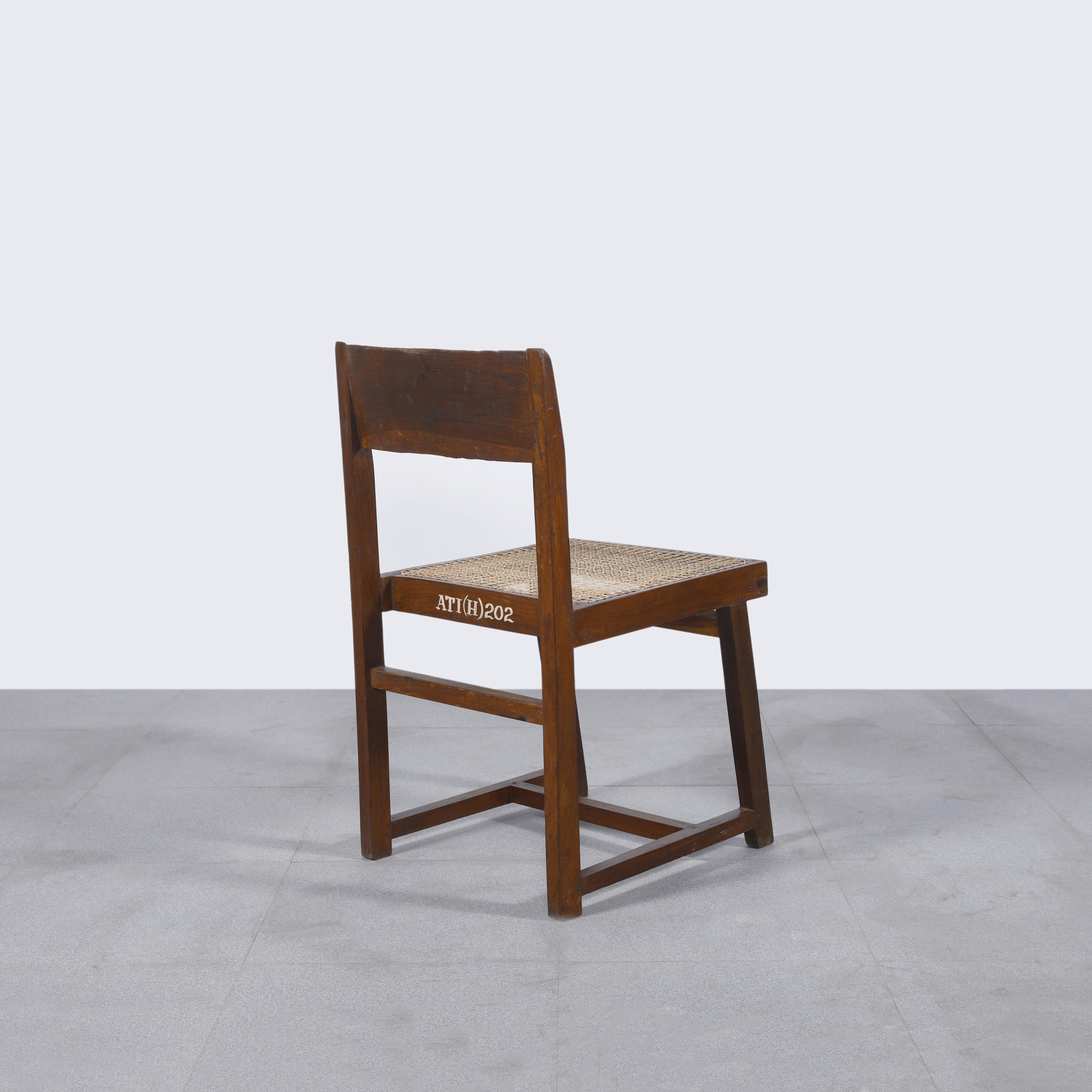 Pierre Jeanneret PJ-SI-54-A Box Chair/Authentique Mid-Century Modern Bon état - En vente à Zürich, CH