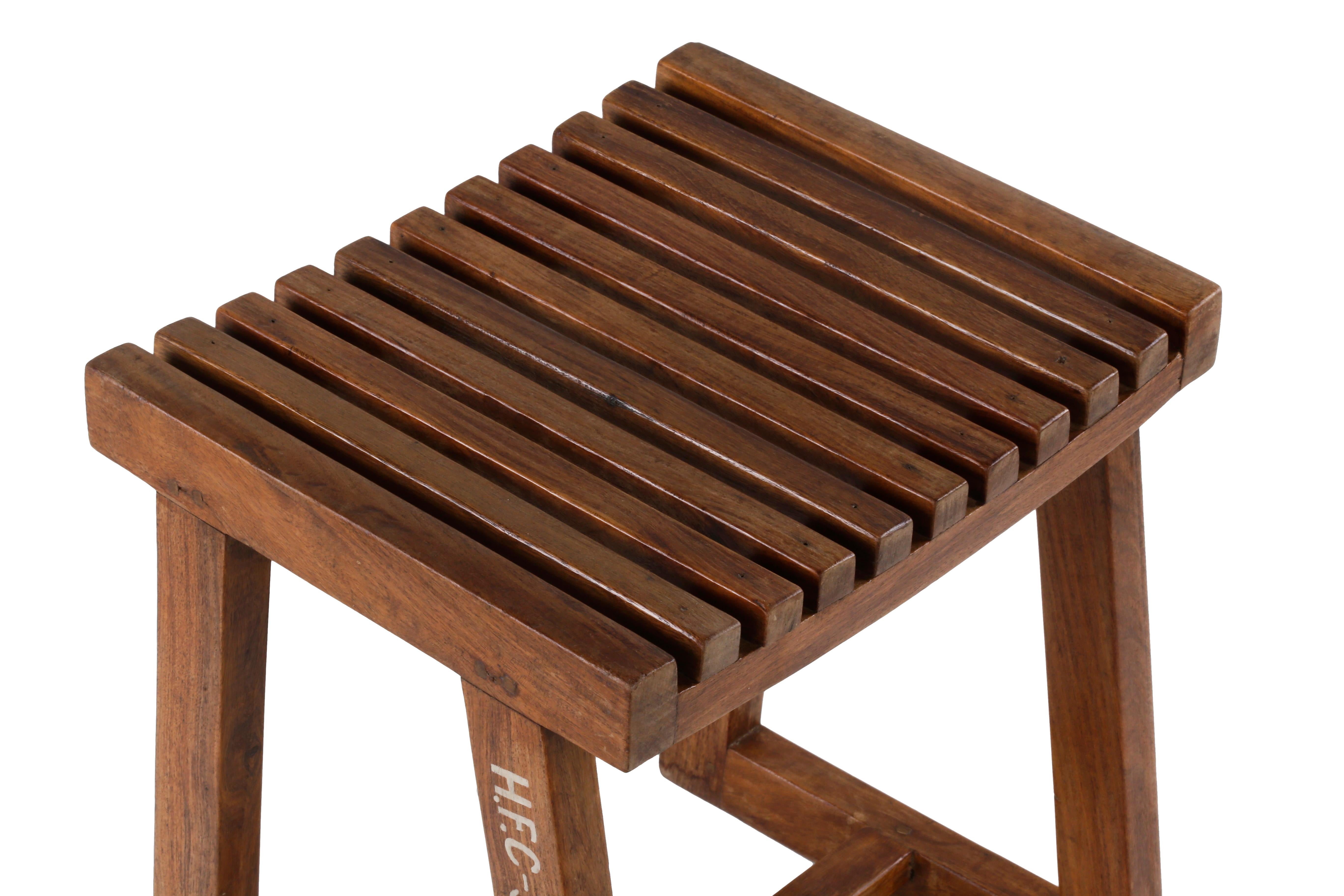 Pierre Jeanneret PJ-SI-55-a Stool / Authentic Mid-Century Modern Chandigarh For Sale 5