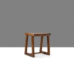 Pierre Jeanneret PJ-SI-55-A Stool / Authentic Mid-Century Modern Chandigarh