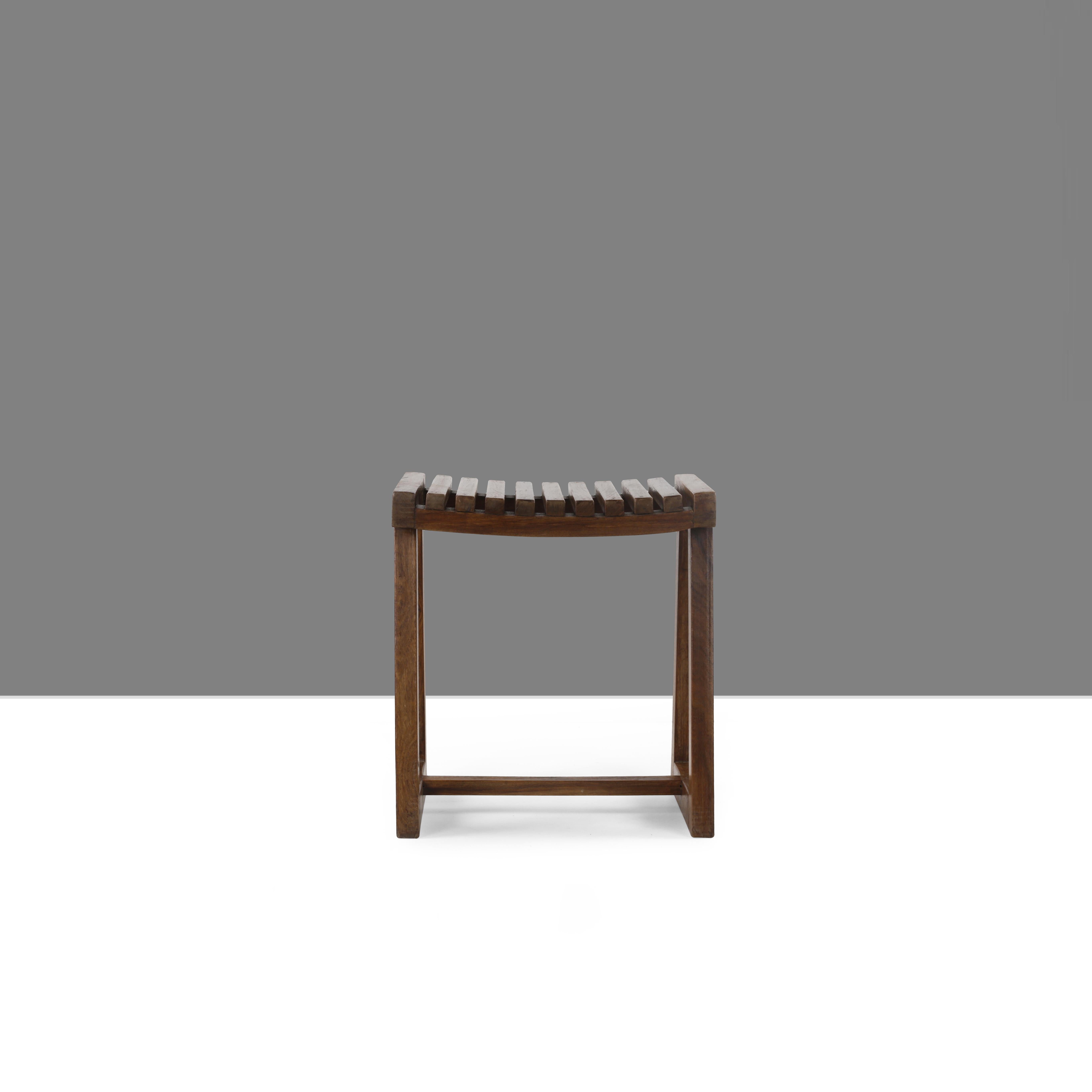 Pierre Jeanneret PJ-SI-55-a Stool / Authentic Mid-Century Modern Chandigarh For Sale 1