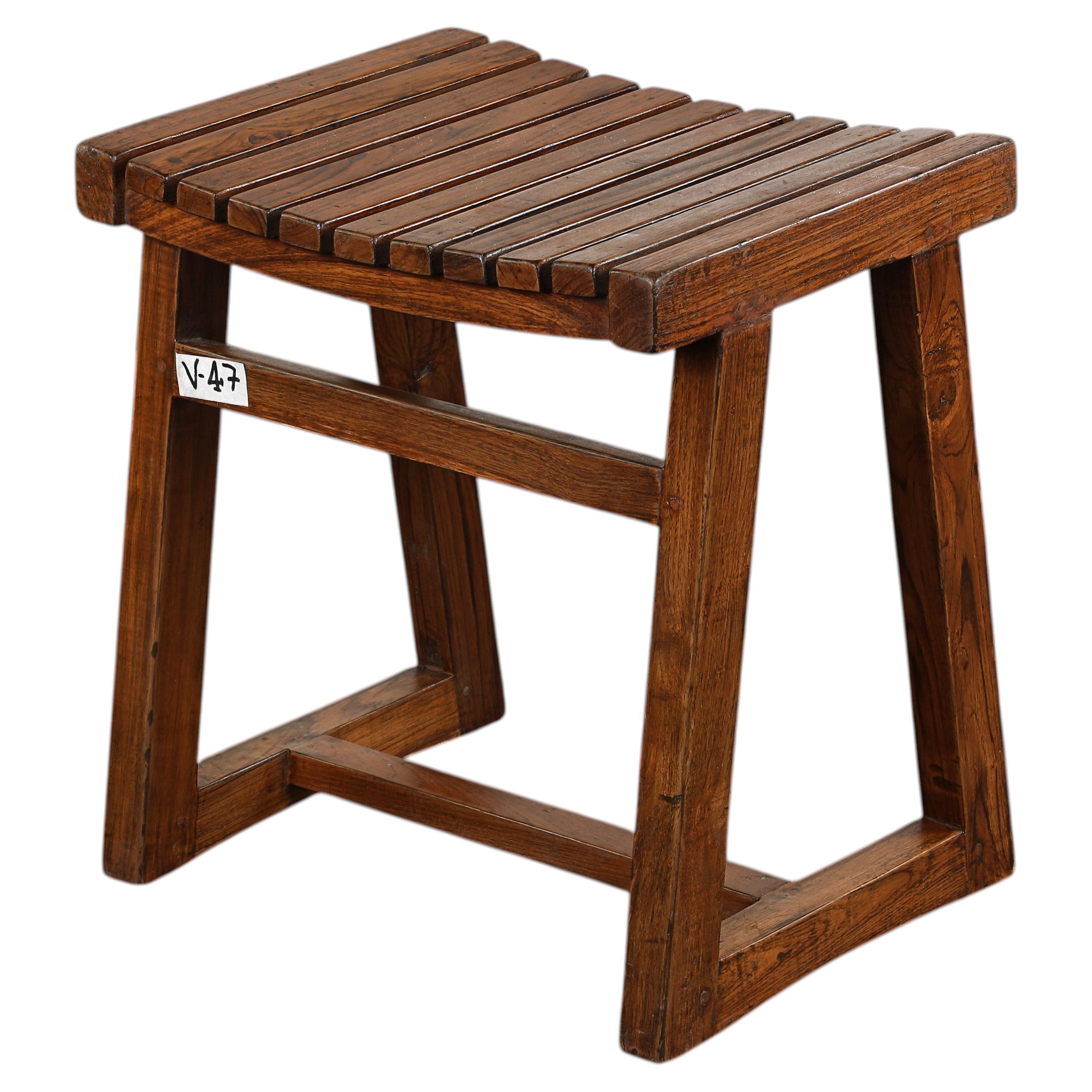 Pierre Jeanneret PJ-SI-55-A Stool / Authentic Mid-Century Modern Chandigarh