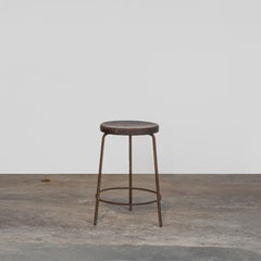 Sgabello Pierre Jeanneret PJ-SI-57-A / Autentico sgabello moderno del metà secolo