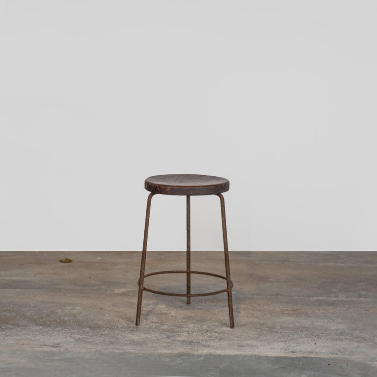 This stool is not only a fantastic piece, it’s a rare collectors item. It is raw in its simplicity, embodying an expressing a nonchalance. This item has letters that makes it even more valuable, showing a part of the history of Chandigarh.  
It is