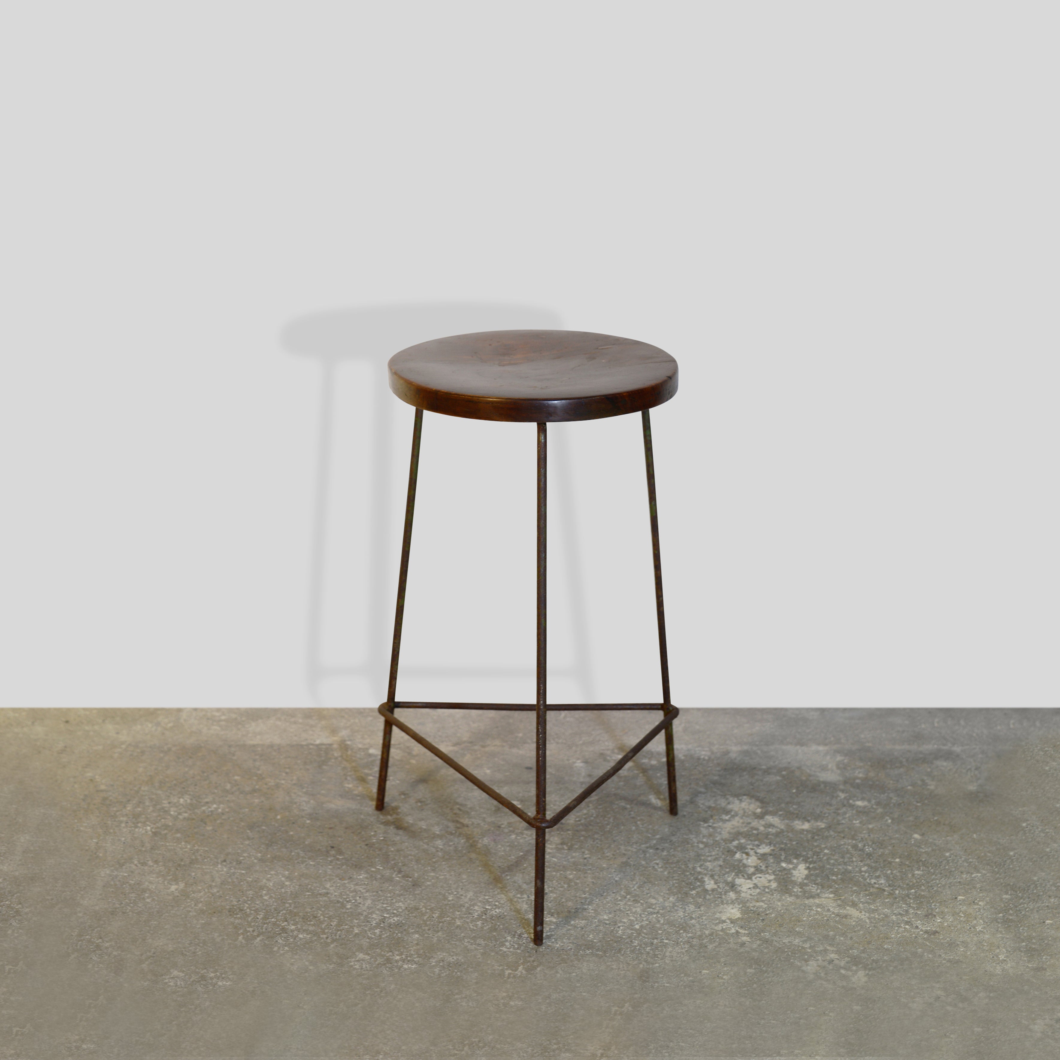 Pierre Jeanneret PJ-SI-58-A Stool / Authentic Mid-Century Modern Chandigarh For Sale