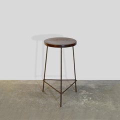 Pierre Jeanneret PJ-SI-58-A Taburete / Chandigarh Moderno Auténtico de Mediados de Siglo