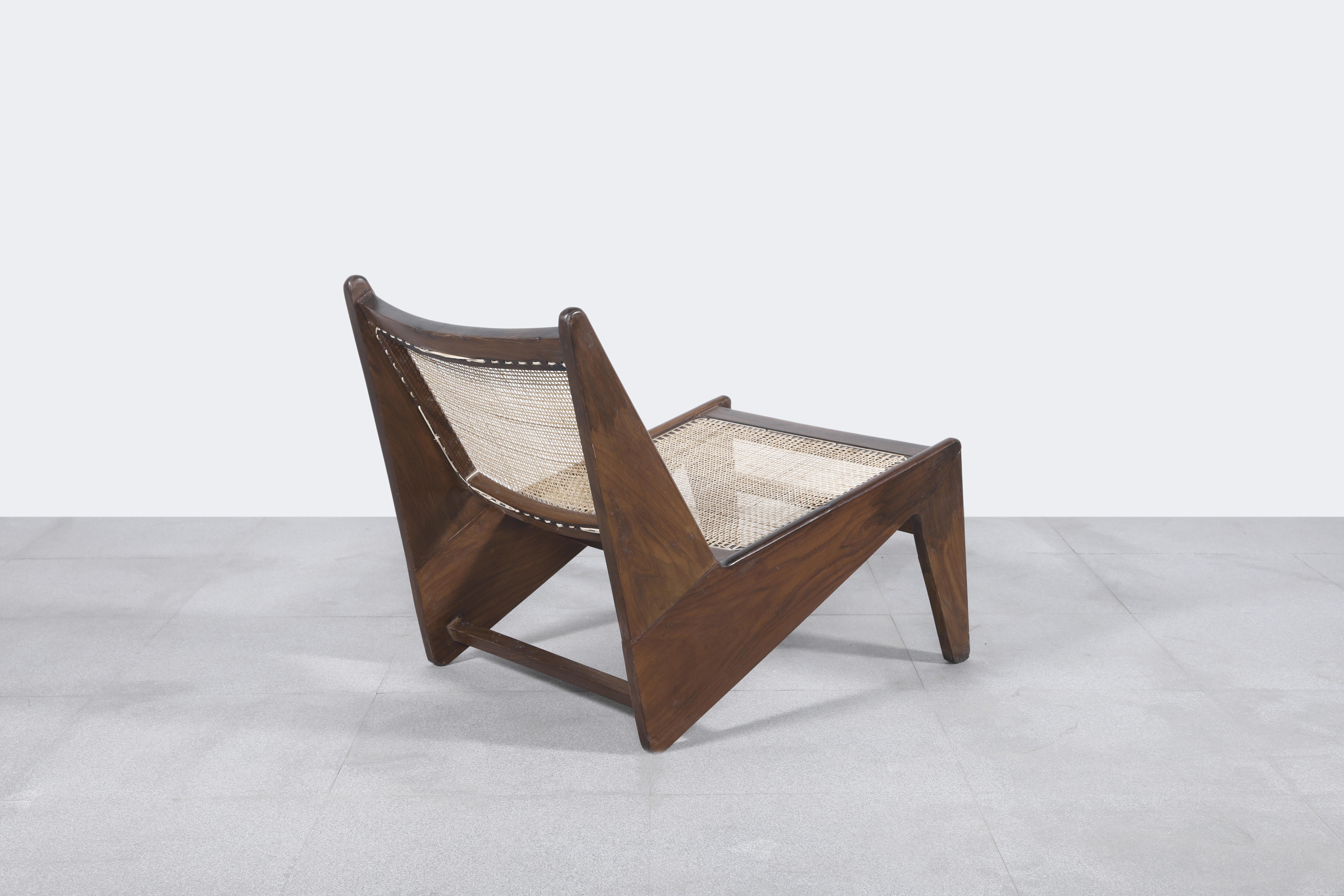 Pierre Jeanneret PJ-SI-59-A, Paar Kangaroo-Stühle, authentisch, Mid-Century im Angebot 2