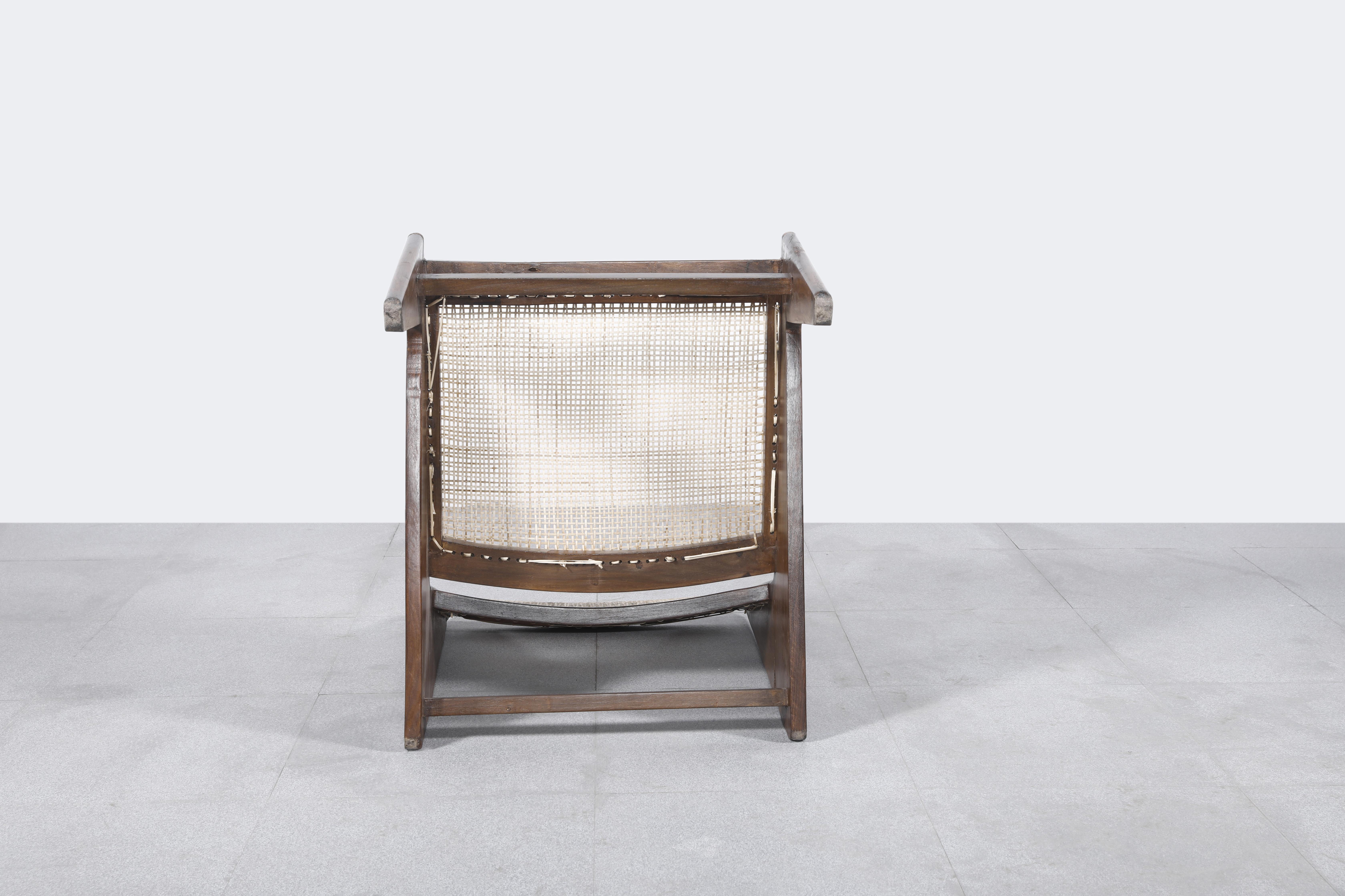 Pierre Jeanneret PJ-SI-59-A, Paar Kangaroo-Stühle, authentisch, Mid-Century im Zustand „Gut“ im Angebot in Zürich, CH