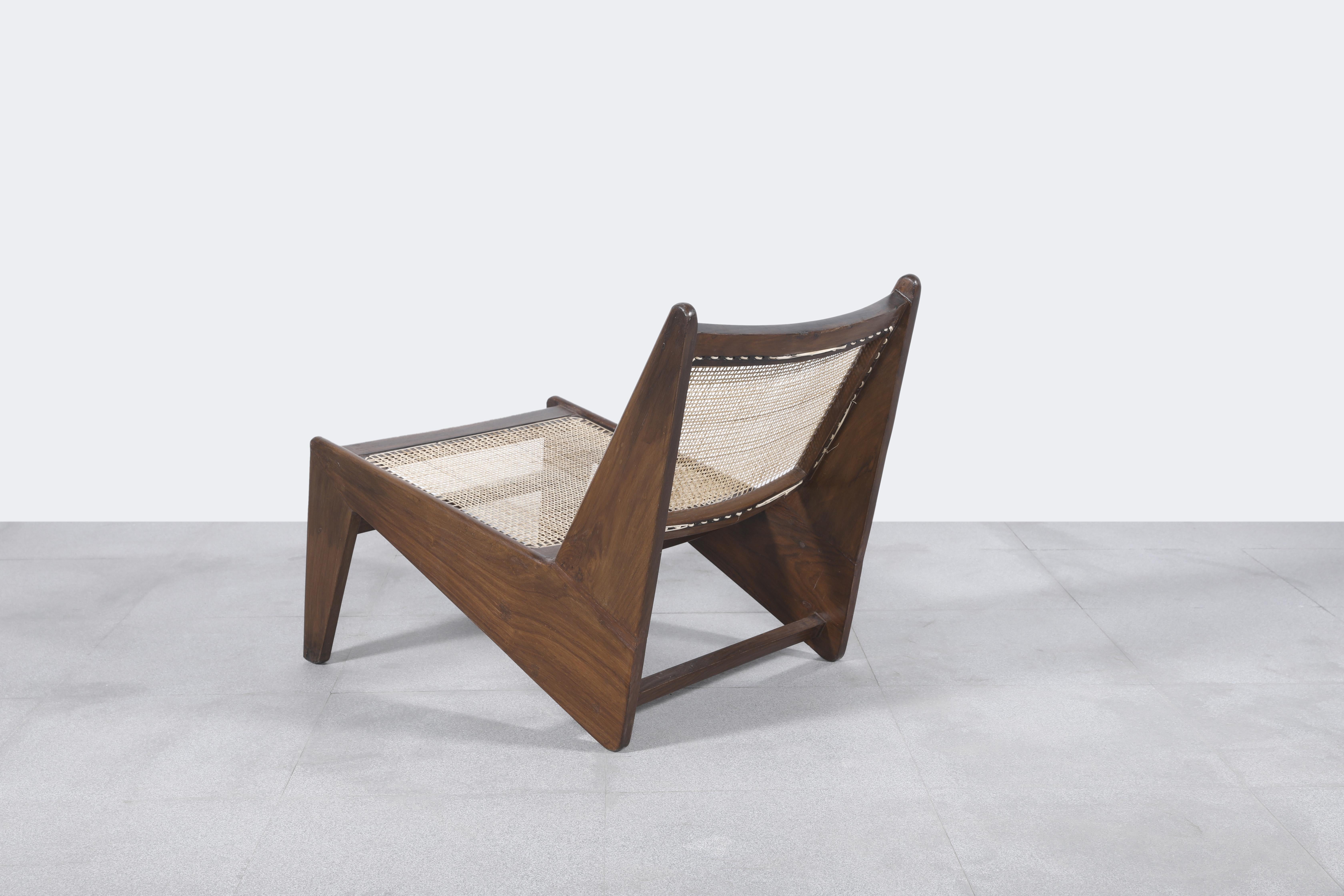 Pierre Jeanneret PJ-SI-59-A, Paar Kangaroo-Stühle, authentisch, Mid-Century im Angebot 1