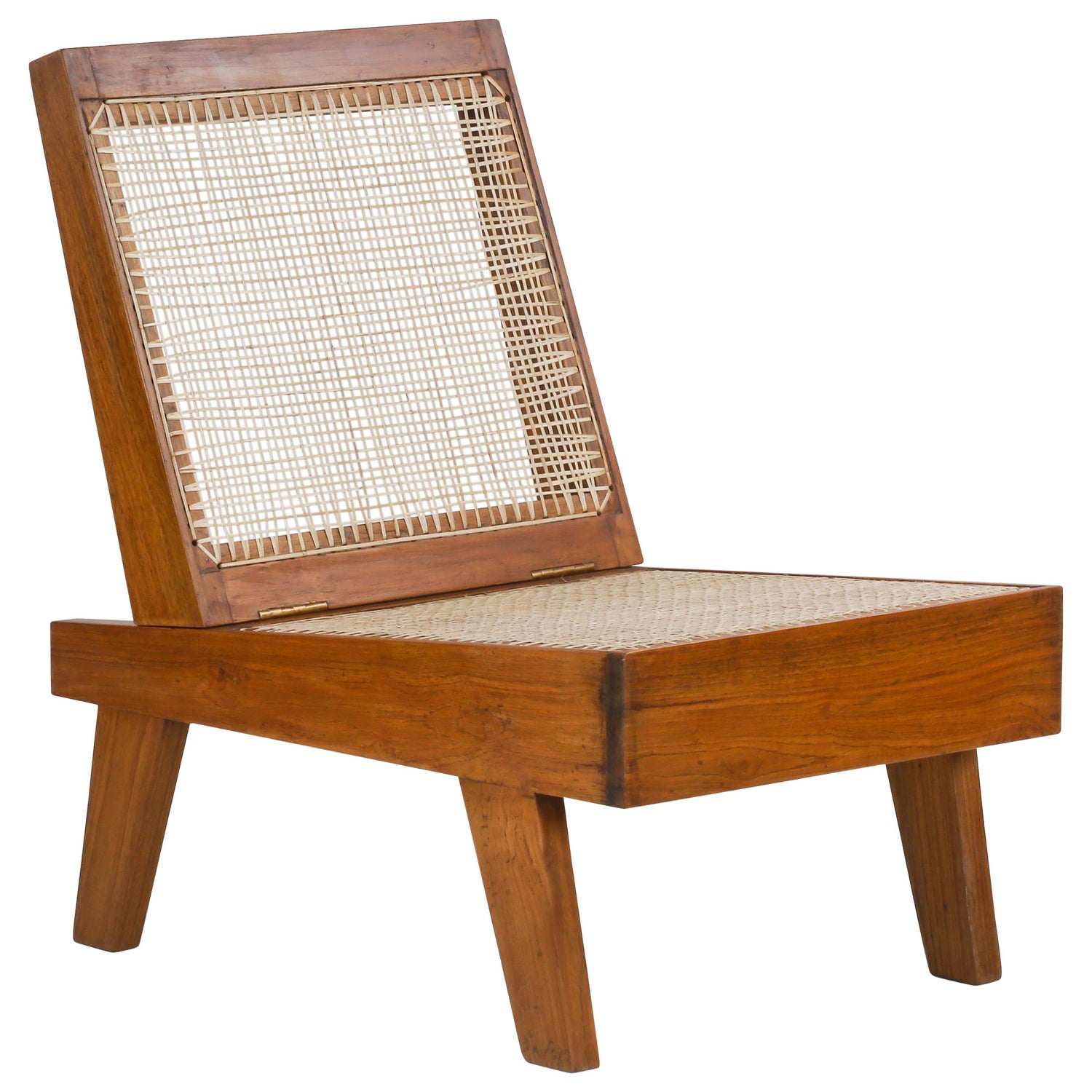 Jeanneret Hand Cane Lounge Chair Natural Acacia atelieryuwa.ciao.jp