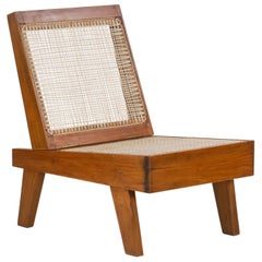 Pierre Jeanneret PJ-SI-61-A Rare Folding Lounge Chair / Authentic Mid-Century