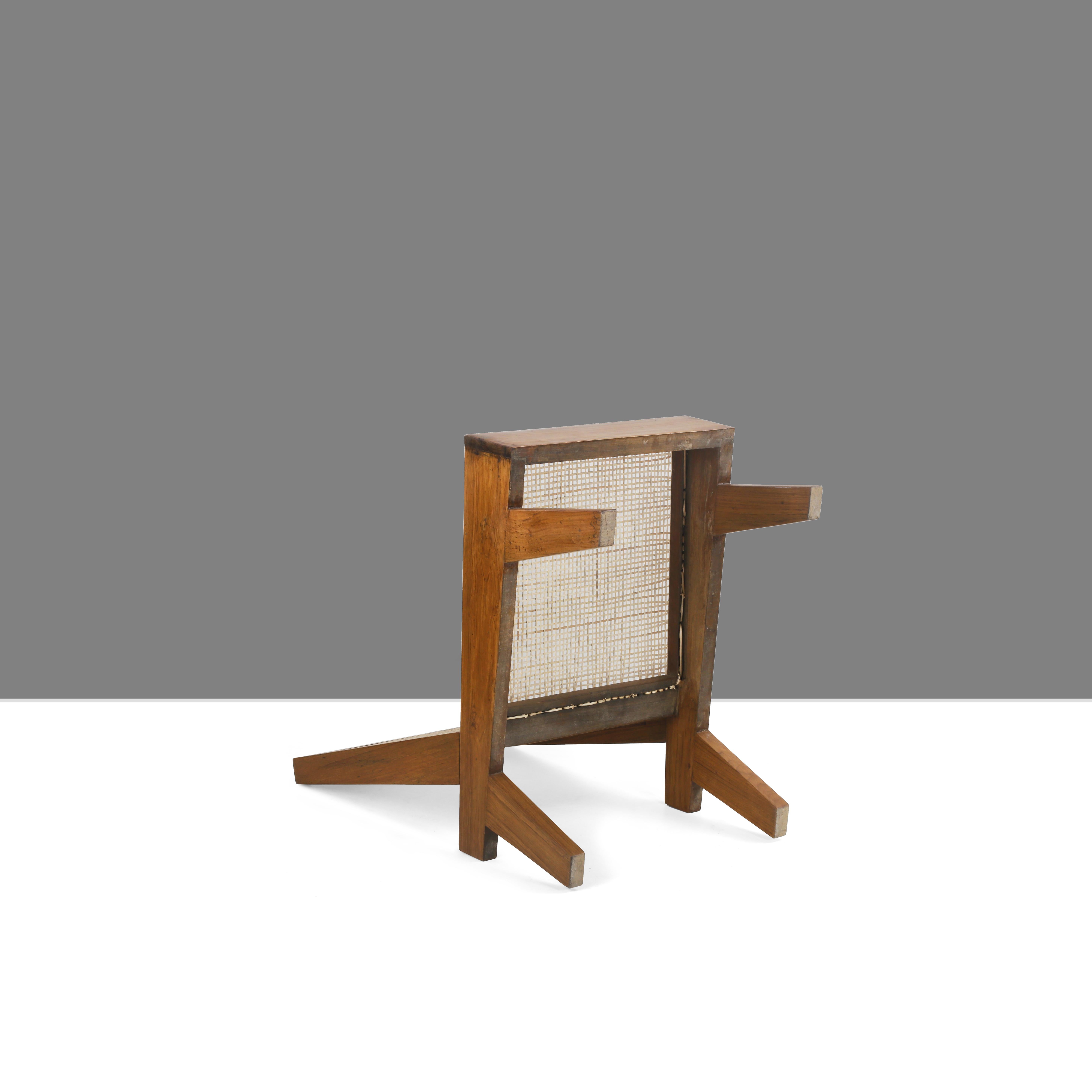 Pierre Jeanneret PJ-SI-61-A Rare Folding Lounge Chair / Authentic Mid-Century For Sale 4