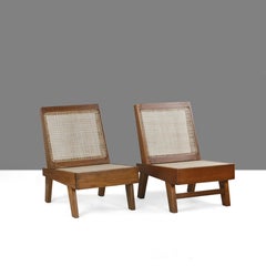 Pierre Jeanneret PJ-SI-61-A Rare Folding Lounge Chair / Authentic Mid-Century