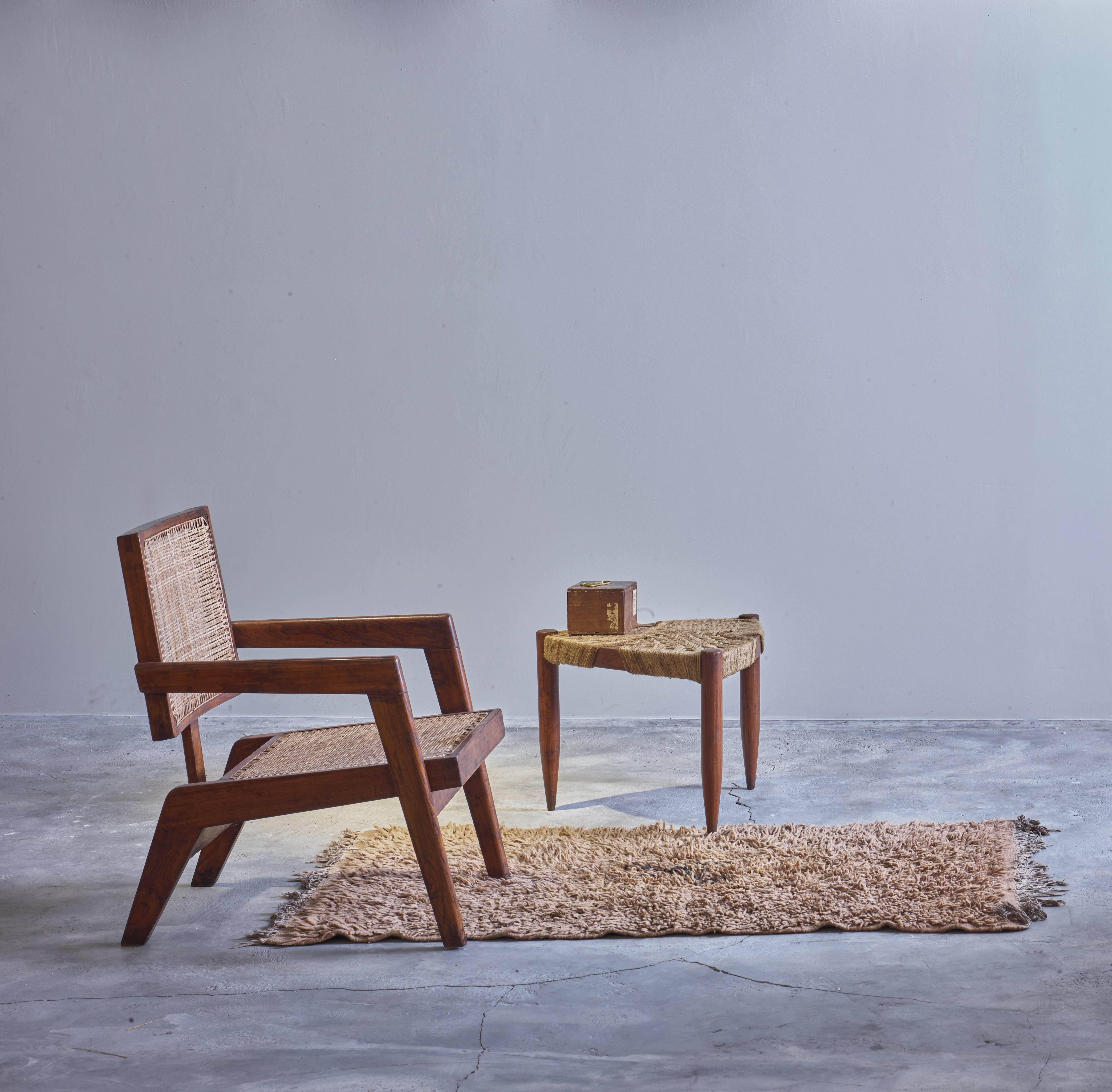 Fauteuil Pierre Jeanneret PJ-SI-62-A authentique mi-siècle moderne en vente 1
