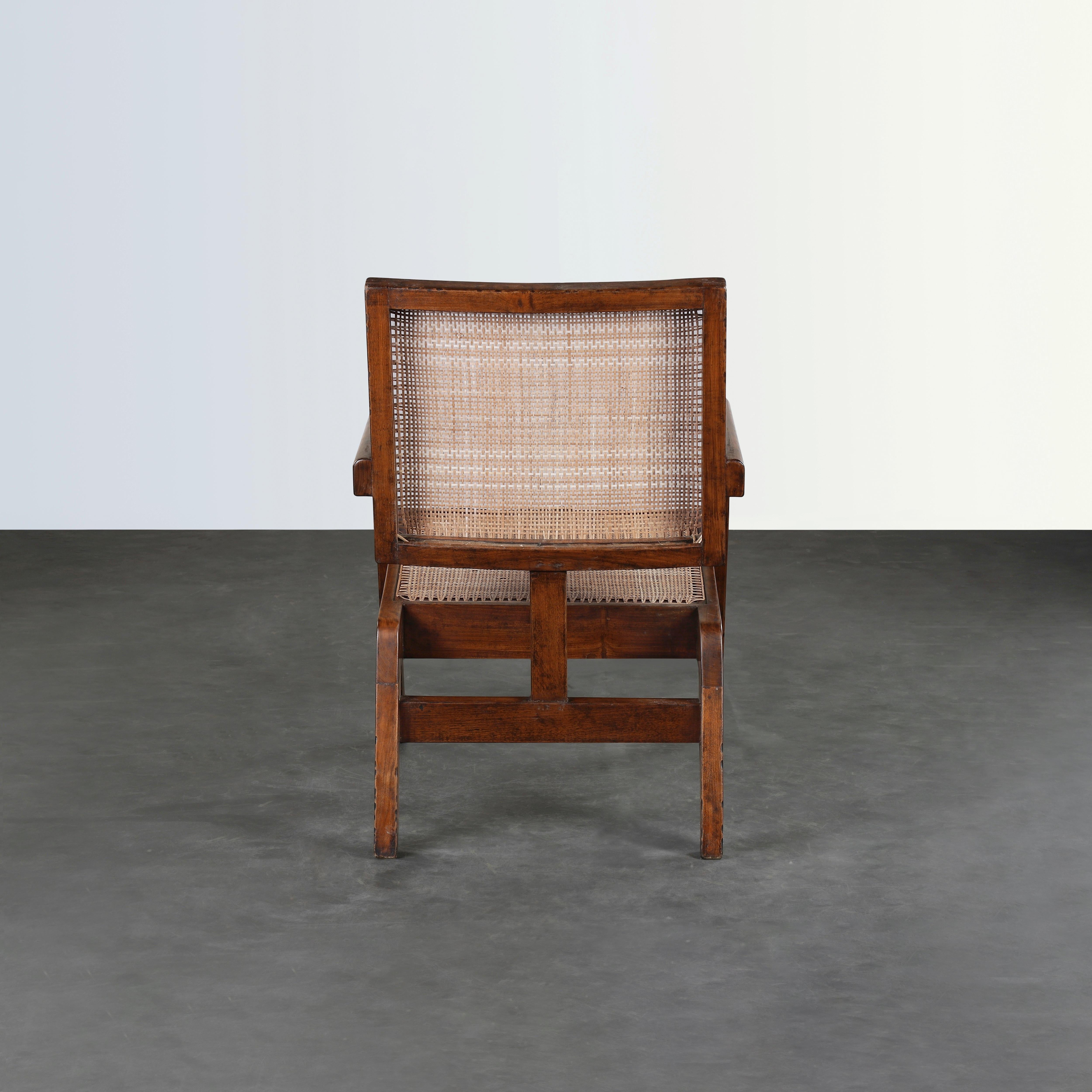 Pierre Jeanneret PJ-SI-62-A Armchair / Authentic Mid-Century Modern In Good Condition For Sale In Zürich, CH