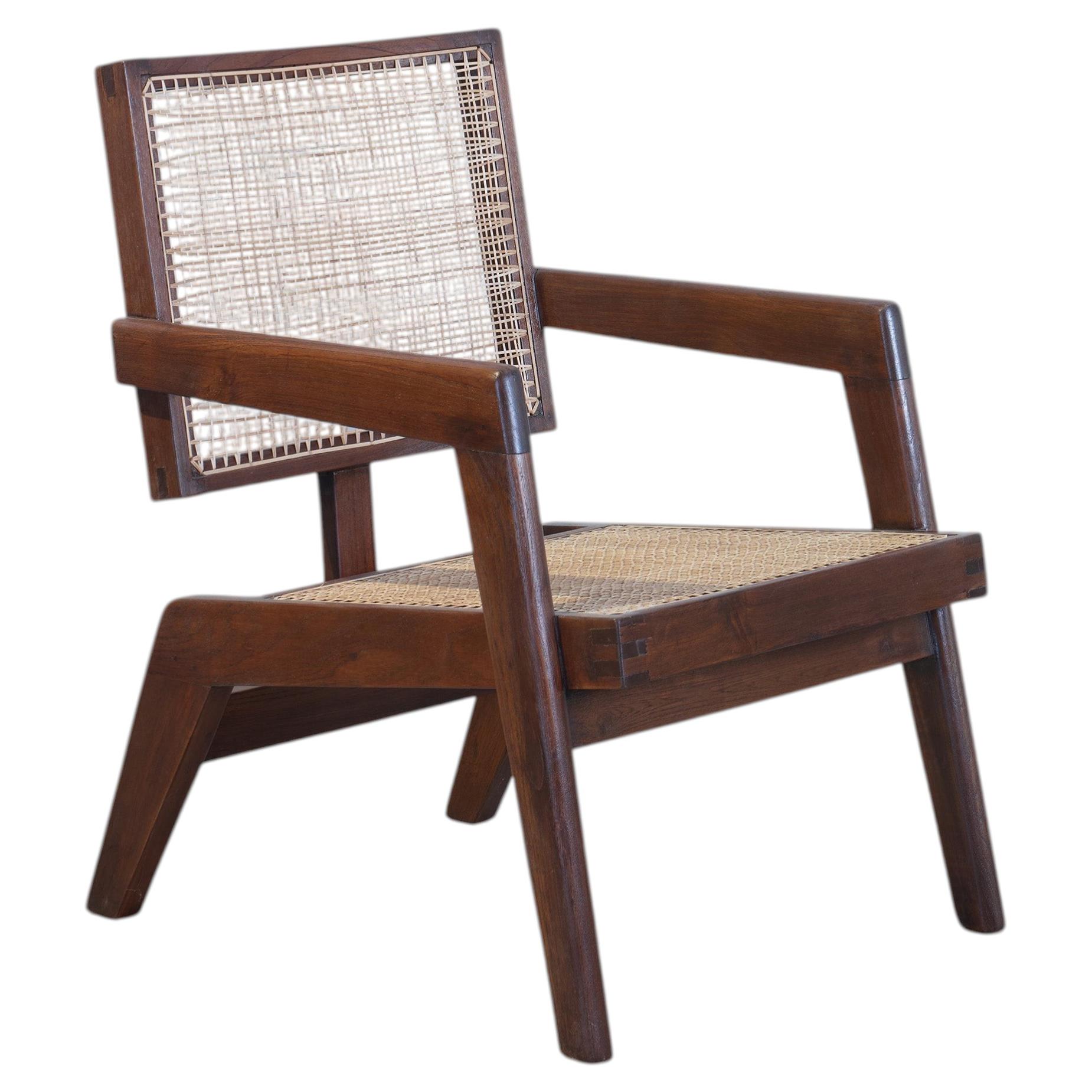 Pierre Jeanneret PJ-SI-62-A Armchair / Authentic Mid-Century Modern For Sale