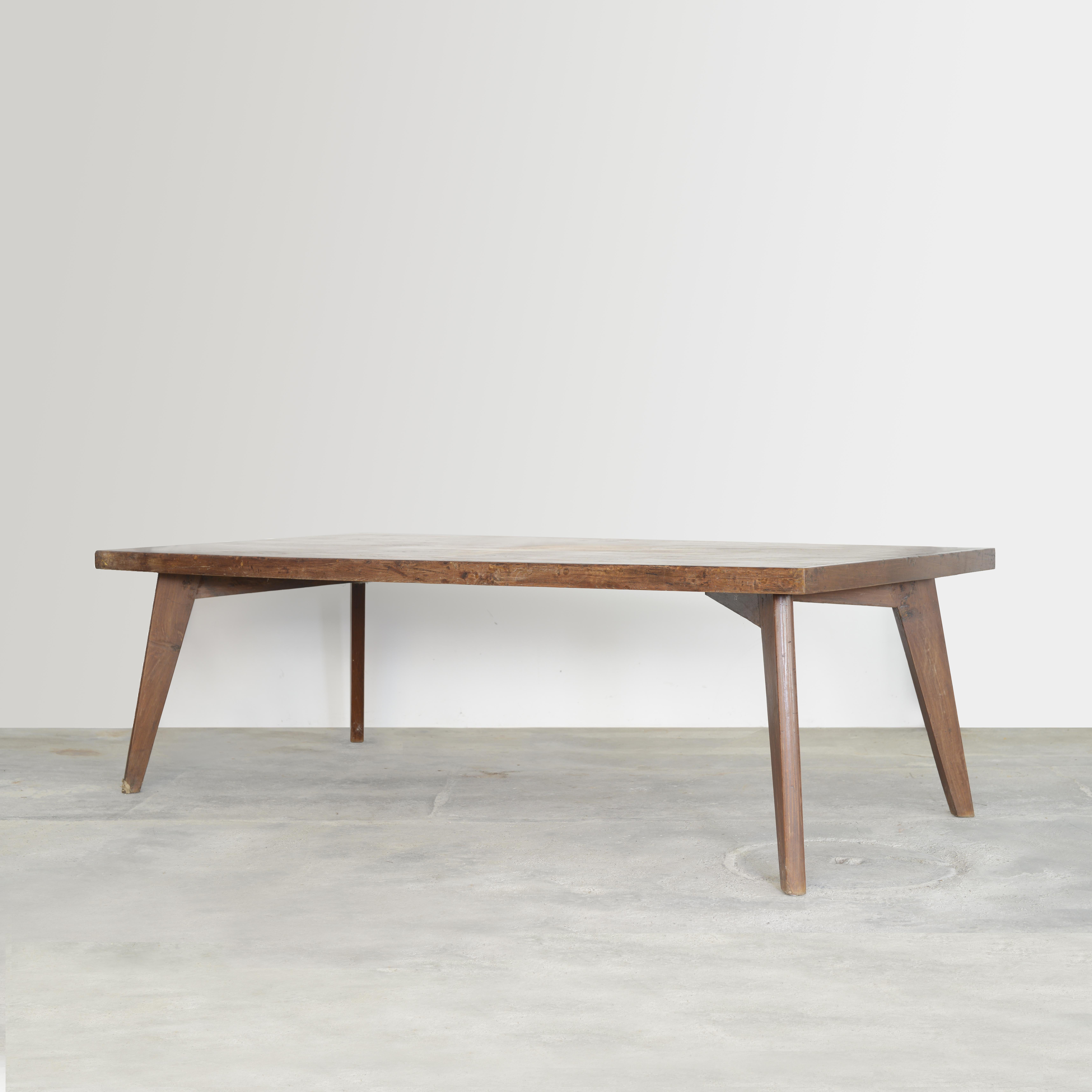 Veneer Pierre Jeanneret PJ-TA-01-B Dining Table / Authentic Mid-Century Modern For Sale