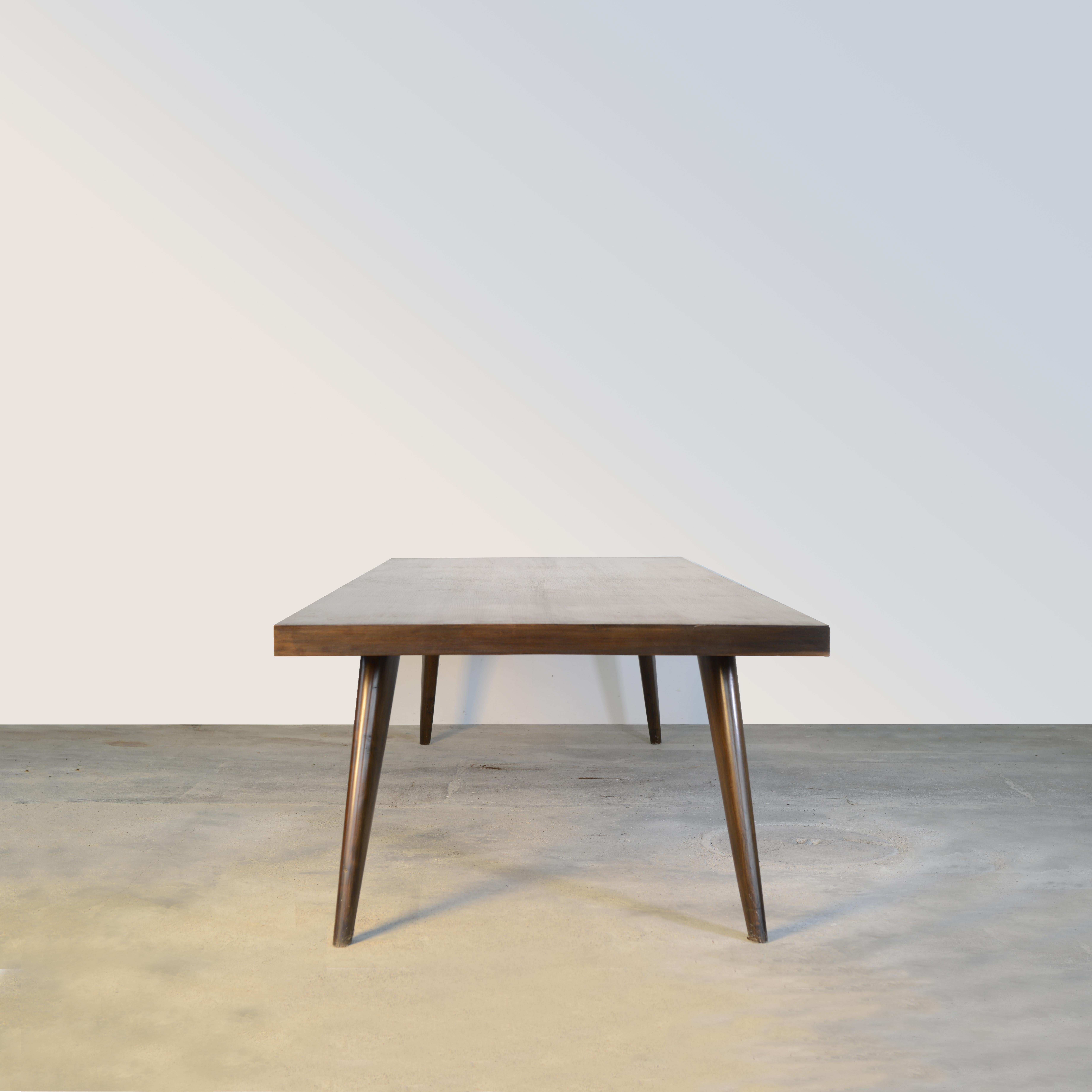 Veneer Pierre Jeanneret PJ-TA-01-C Dining Table / Authentic Mid-Century Modern For Sale