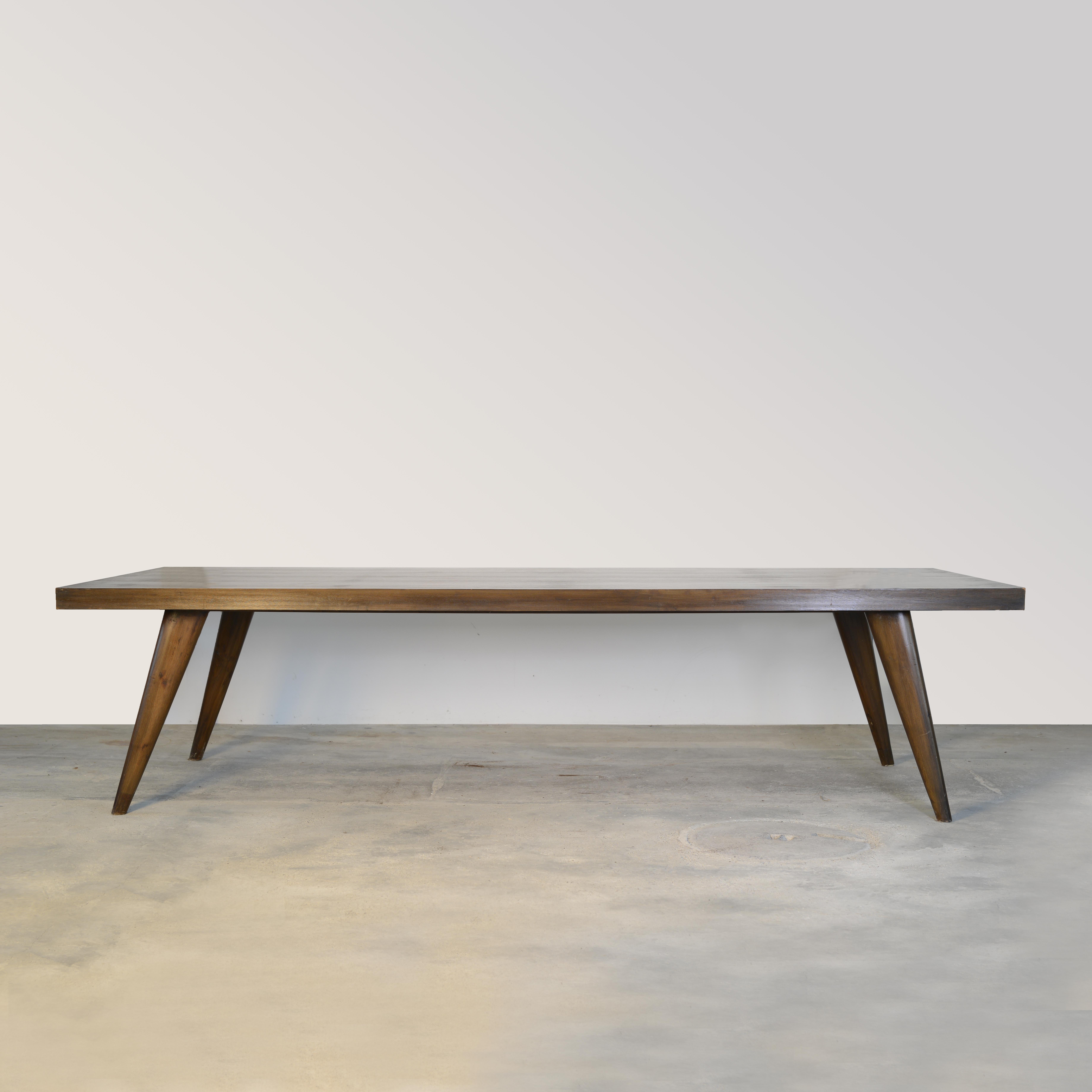 Pierre Jeanneret PJ-TA-01-C Dining Table / Authentic Mid-Century Modern In Good Condition For Sale In Zürich, CH