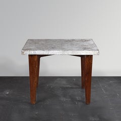 Pierre Jeanneret PJ-TA-04-B Metal Square Table / Authentic Mid-Century Modern