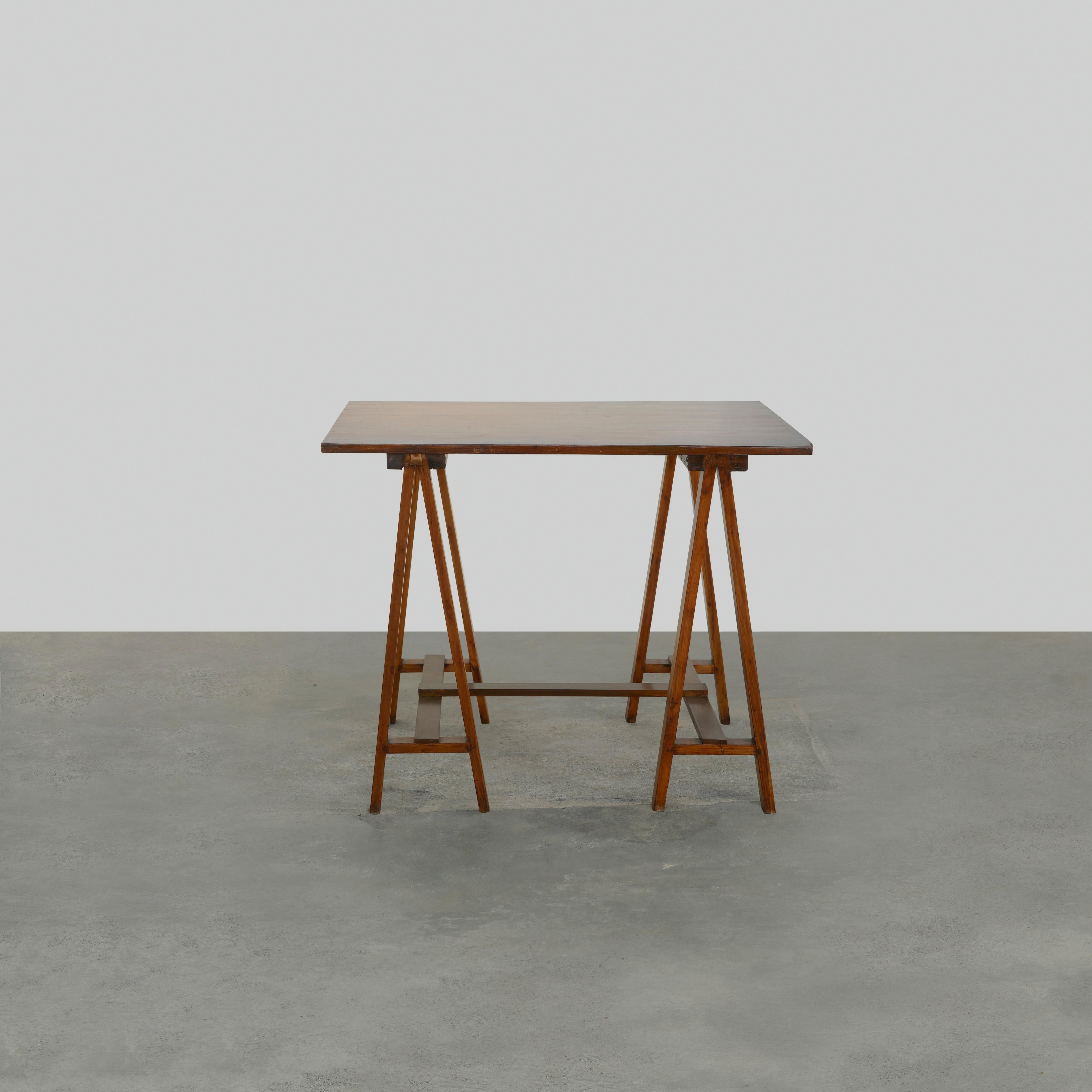 Teak Pierre Jeanneret PJ-TAT-05-A Architect Table / Authentic Mid-Century Modern For Sale