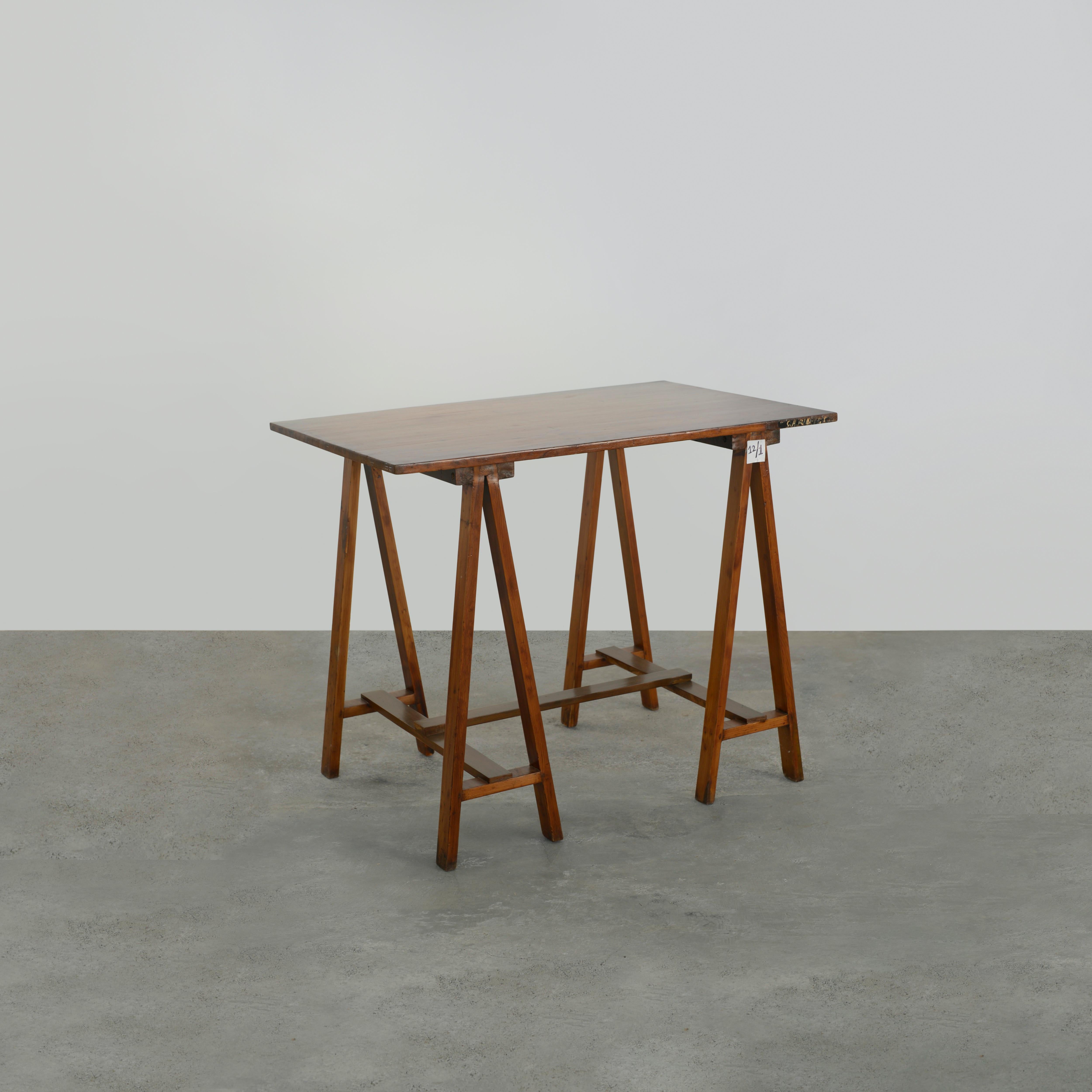 Pierre Jeanneret PJ-TAT-05-A Architektentisch / Authentischer Mid-Century Modern-Tisch im Angebot 2