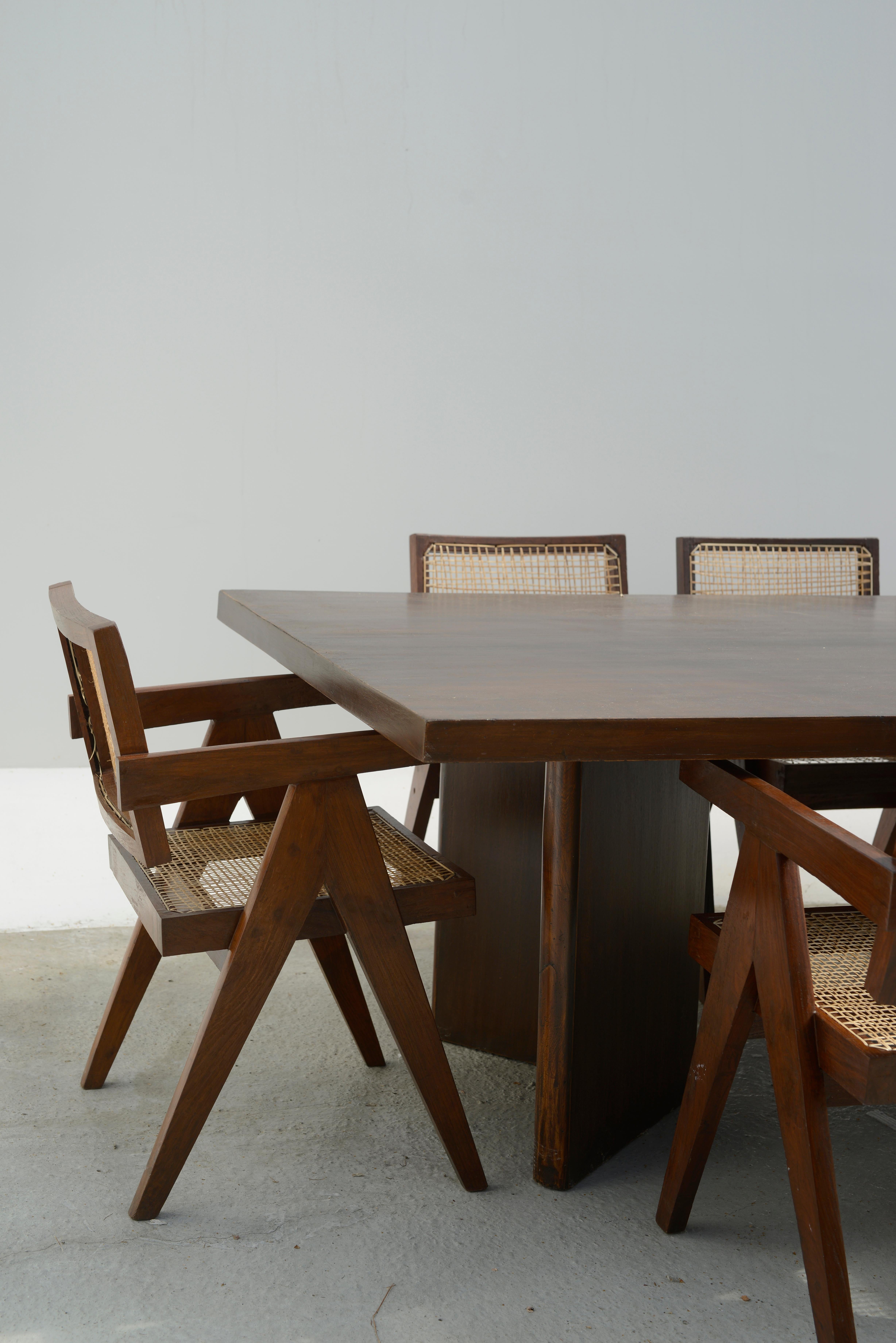 20th Century Pierre Jeanneret  PJ-TAT-08-A Table / Mid-Century Modern  For Sale