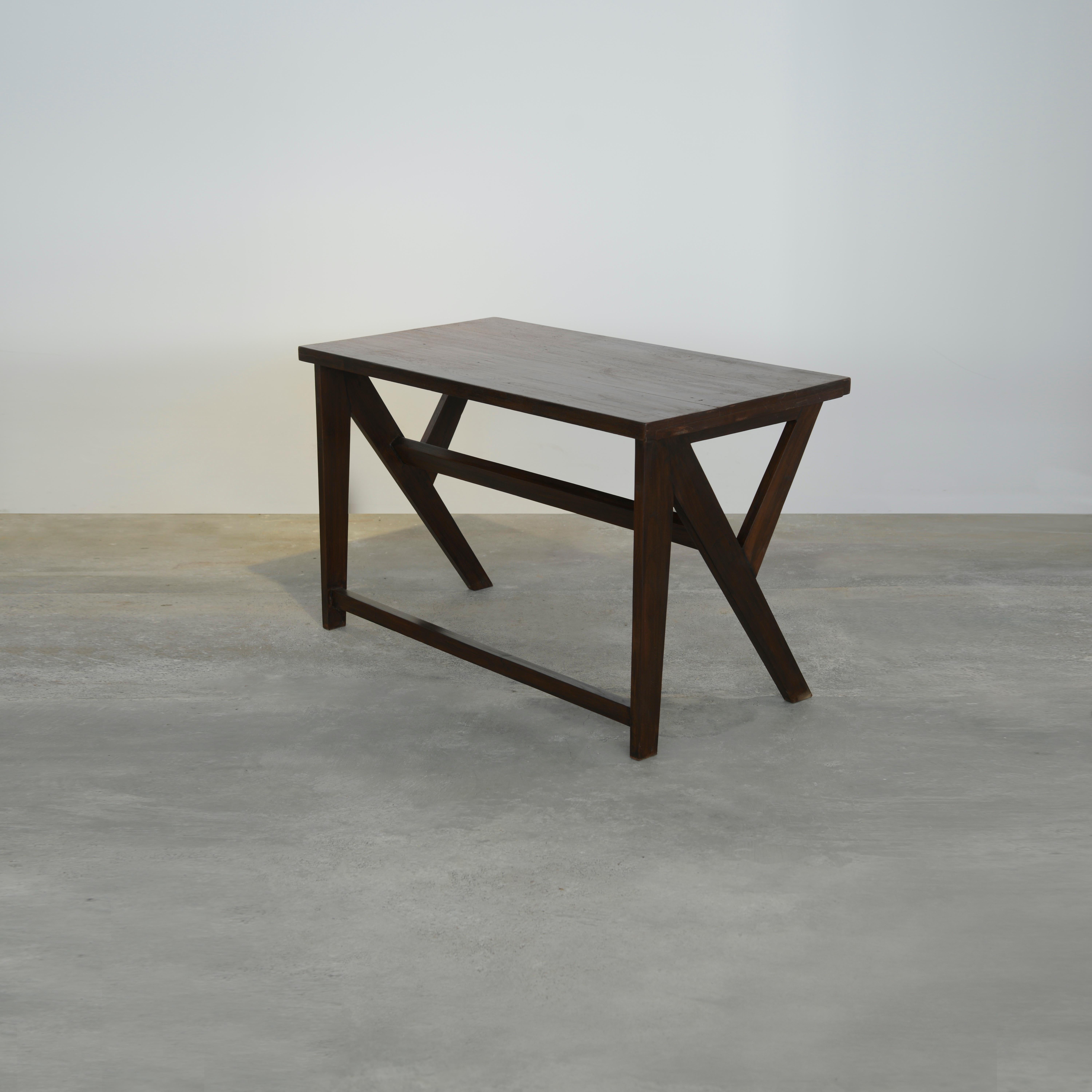 Metà XX secolo Scrivania console Pierre Jeanneret PJ-TAT-13-D / Autentico Mid-Century Modern in vendita