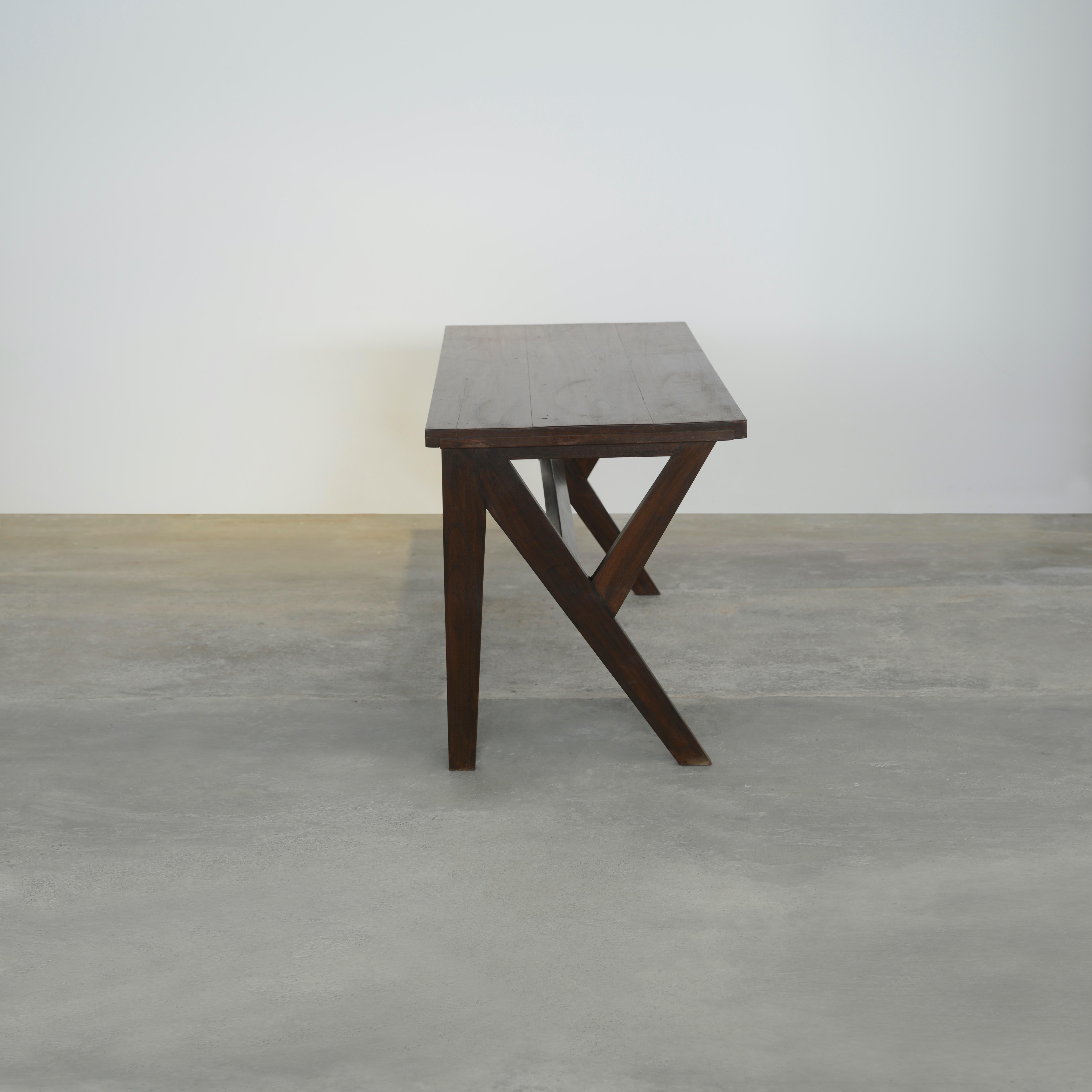 Teak Scrivania console Pierre Jeanneret PJ-TAT-13-D / Autentico Mid-Century Modern in vendita