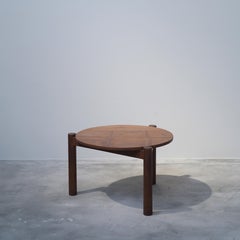Pierre Jeanneret PJ-TB-04-A Round Low Table / Authentic Mid-Century Modern
