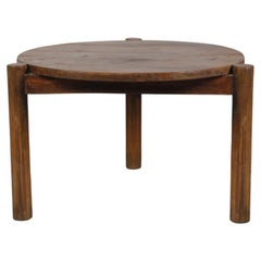 Pierre Jeanneret PJ-TB-04-A Round Low Table / Authentic Mid-Century Modern
