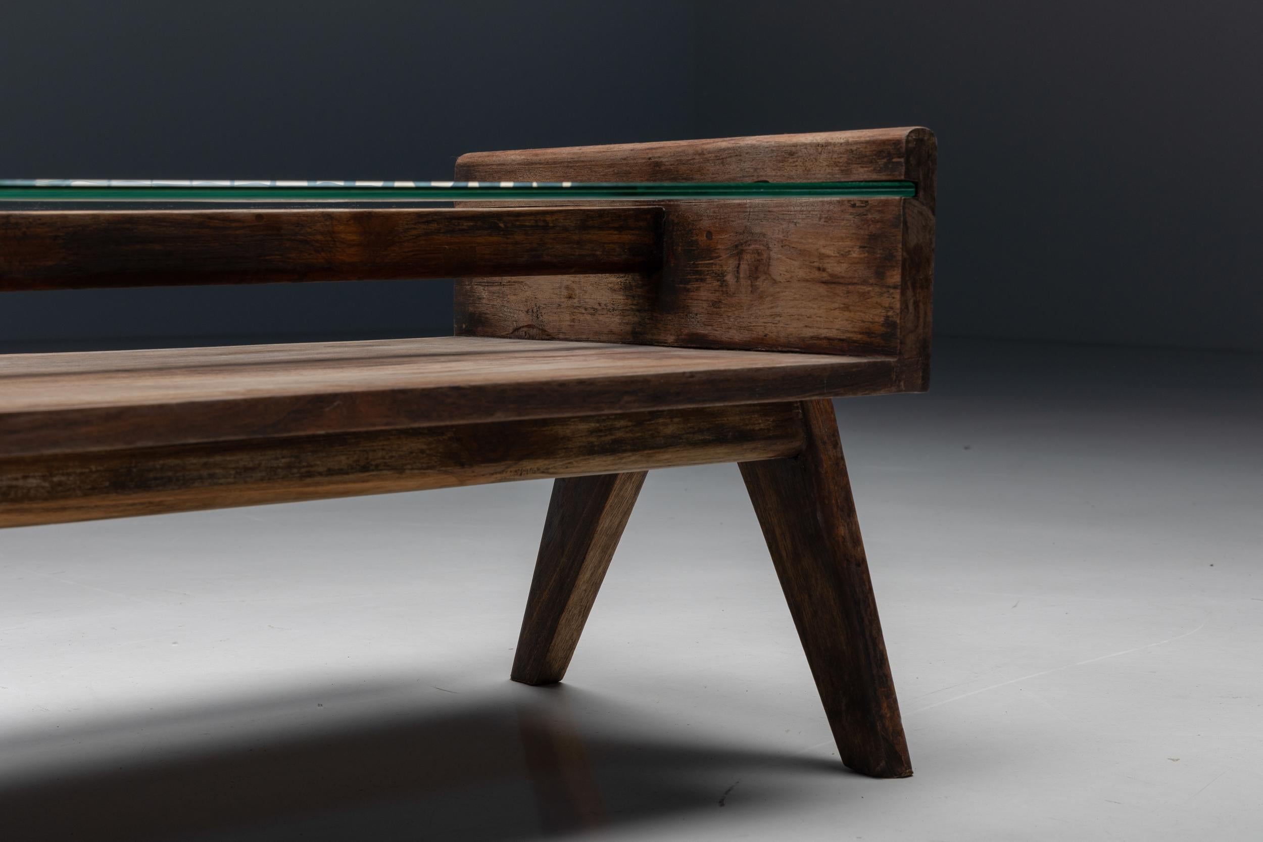 Pierre Jeanneret PJ-TB-05-A Coffee Table, Chandigarh, 1960s For Sale 1