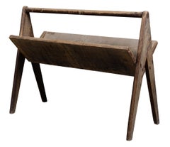 Pierre Jeanneret Portable Magazine Rack in Teak PJ-R-07-A
