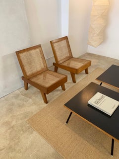 Pierre Jeanneret Rare Folding Easy Chairs from Chandigarh, circa 1960