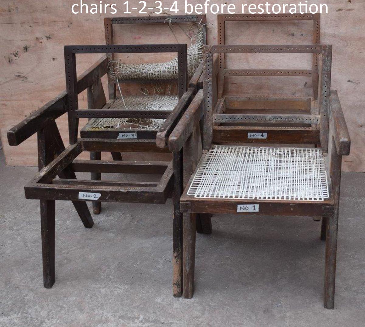 Pierre Jeanneret, Rare Set of 12 Chairs For Sale 11