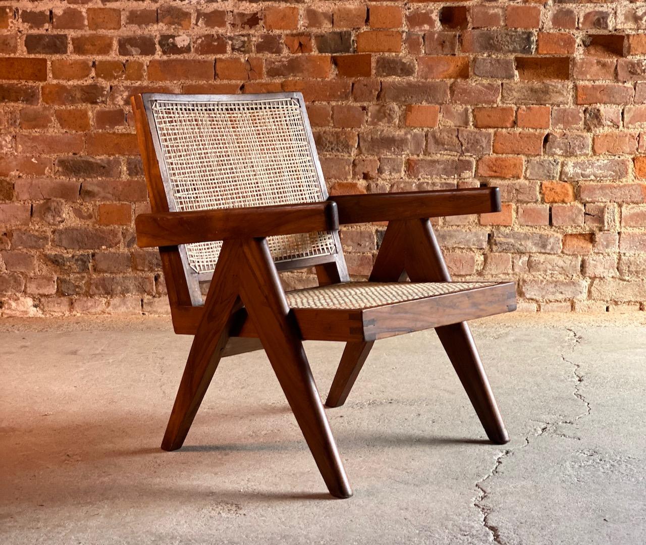 Pierre Jeanneret Palisander Sessel:: Modell PJ-SI-29-A:: um 1955 6