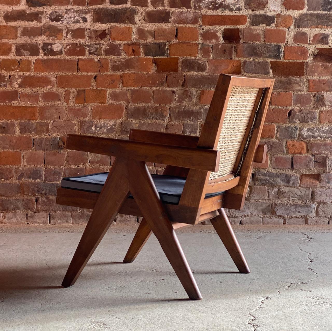 Pierre Jeanneret Rosewood Low Easy Armchair Model PJ-SI-29-A, circa 1955 2