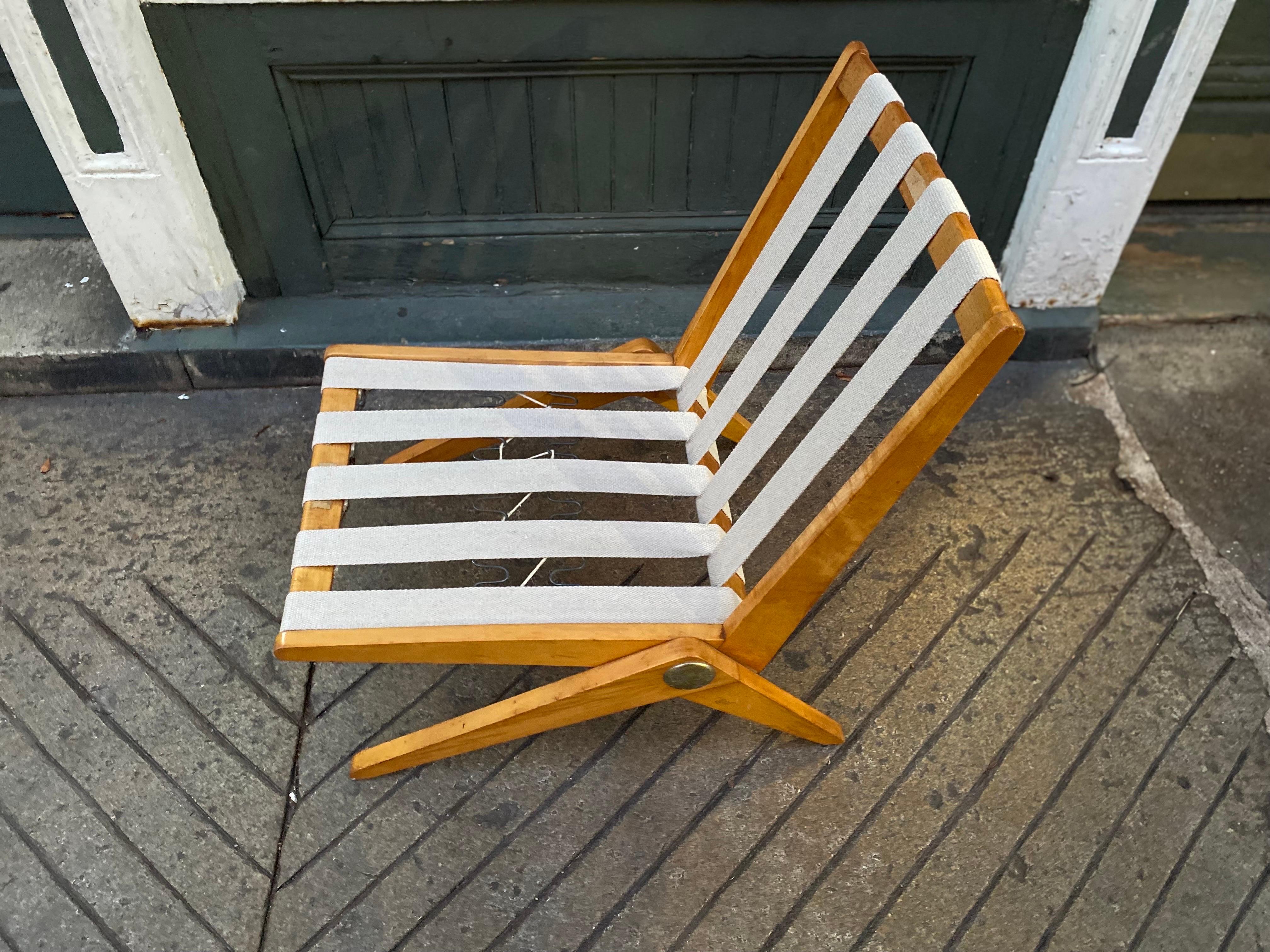 American Pierre Jeanneret Scissor Chair for Knoll