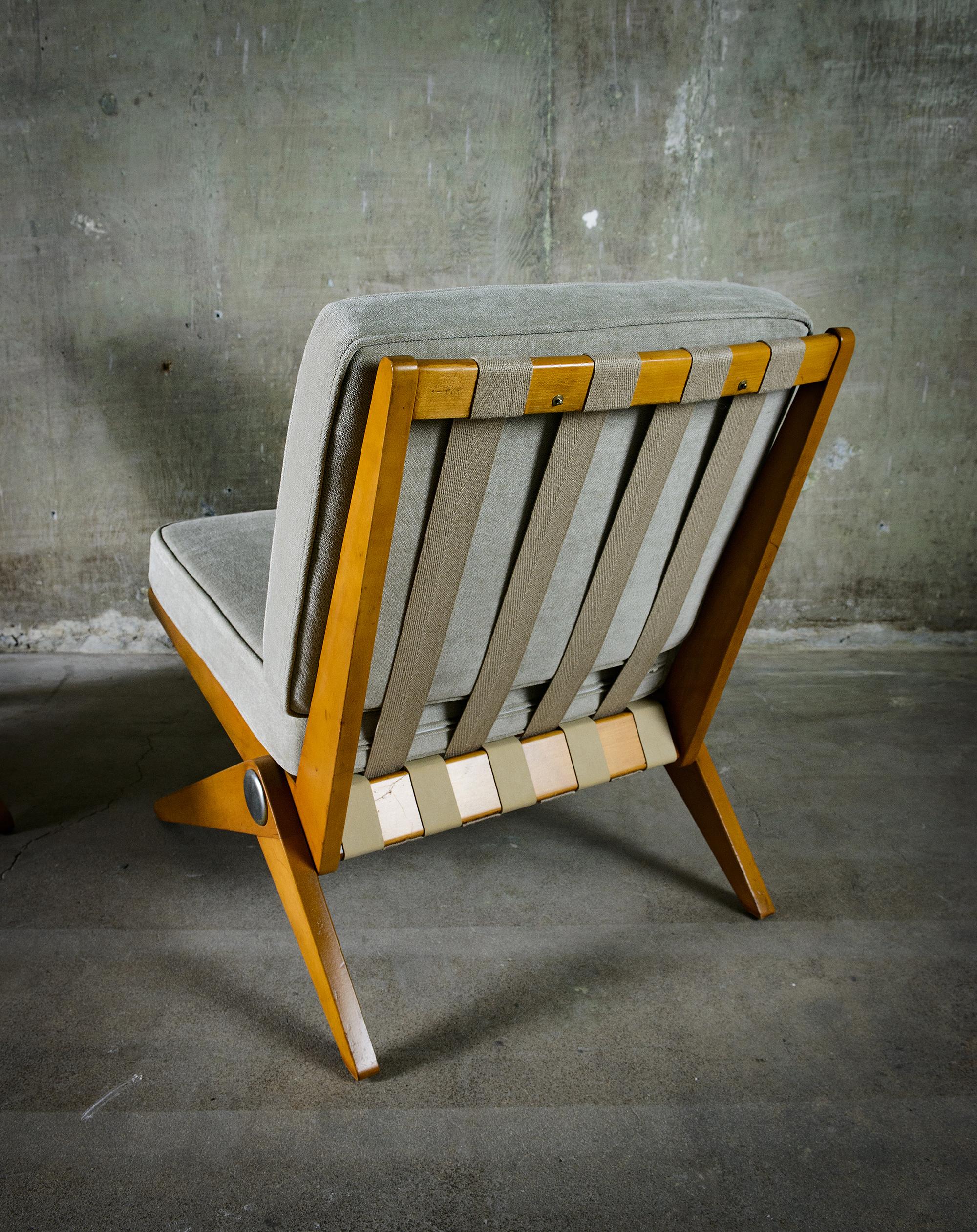 Pierre Jeanneret Scissor Chairs 1