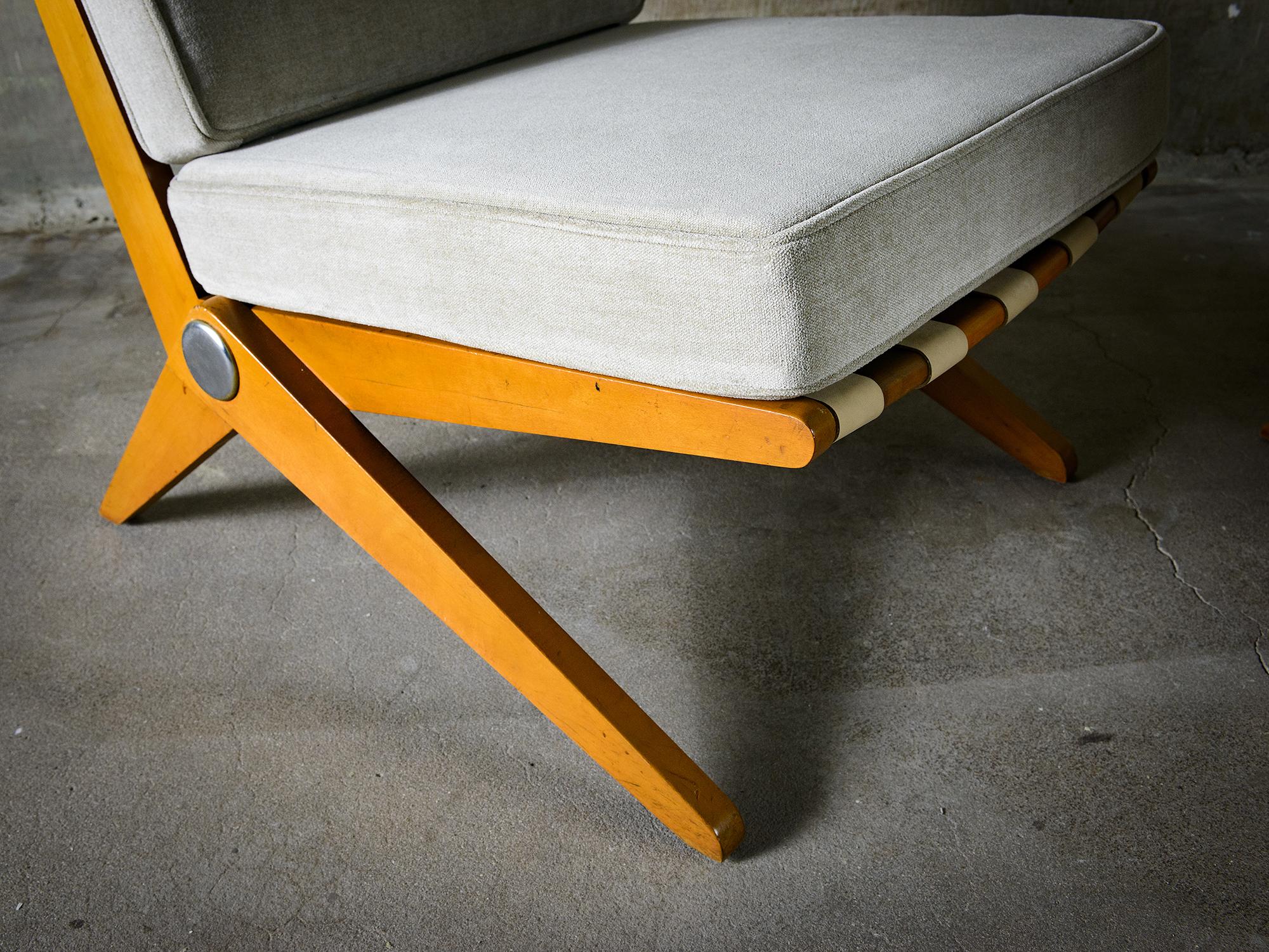 Pierre Jeanneret Scissor Chairs 2