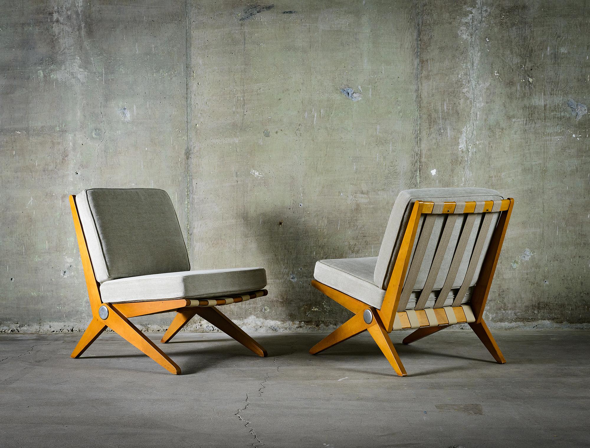 Pierre Jeanneret Scissor Chairs 3