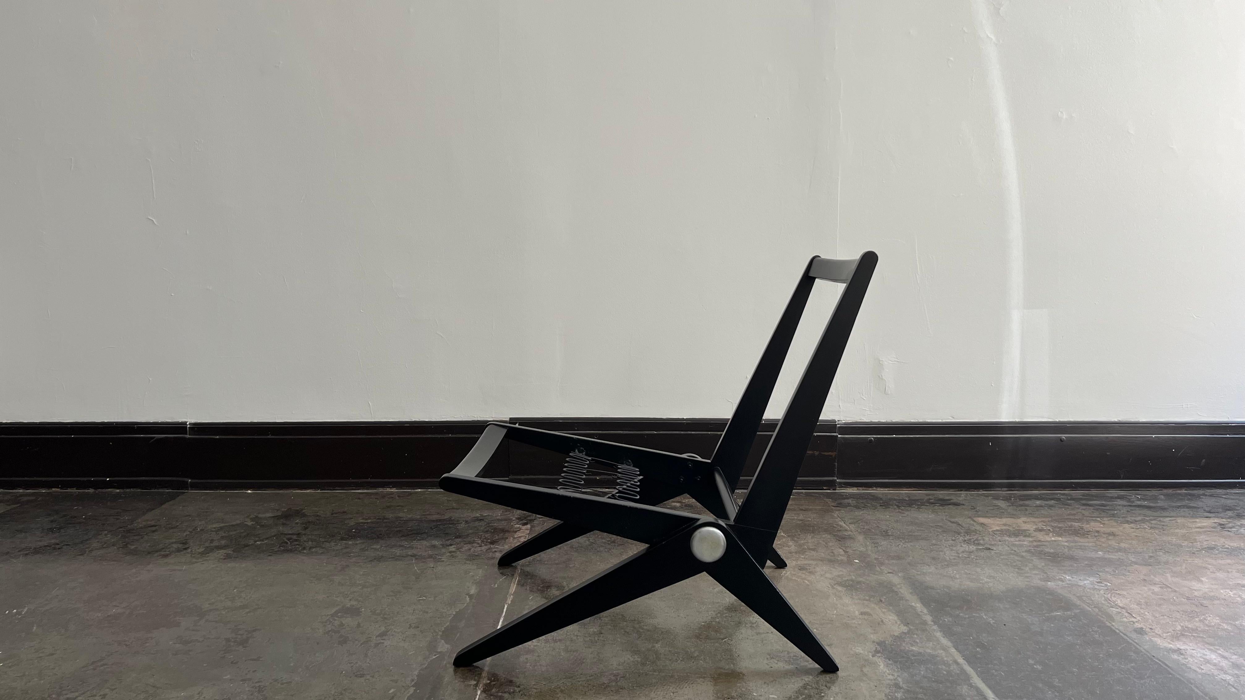 Pierre Jeanneret Scherenstühle für Knoll Associates - Polstermöglichkeiten im Angebot 5